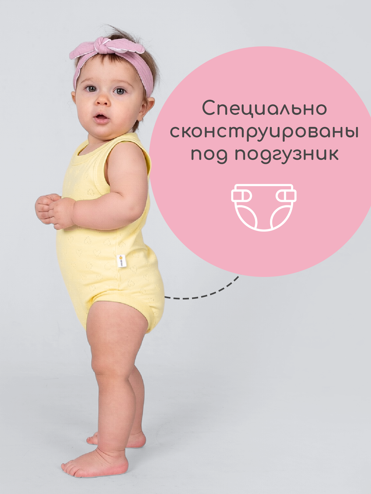 Боди 3 шт loombee S-YM-9216 - фото 6