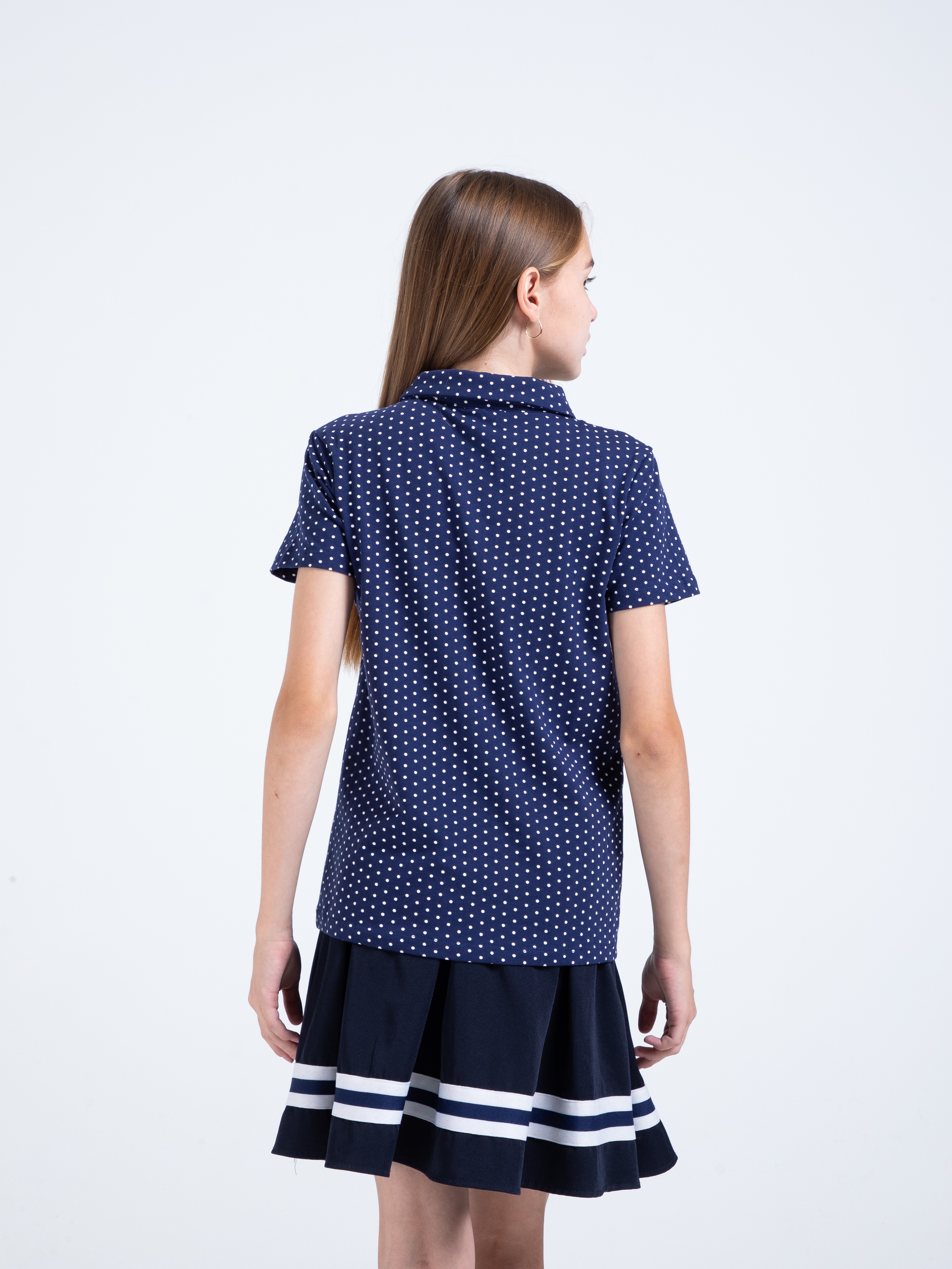 Блузка STELLA MODA 29407_темно-синий - фото 4