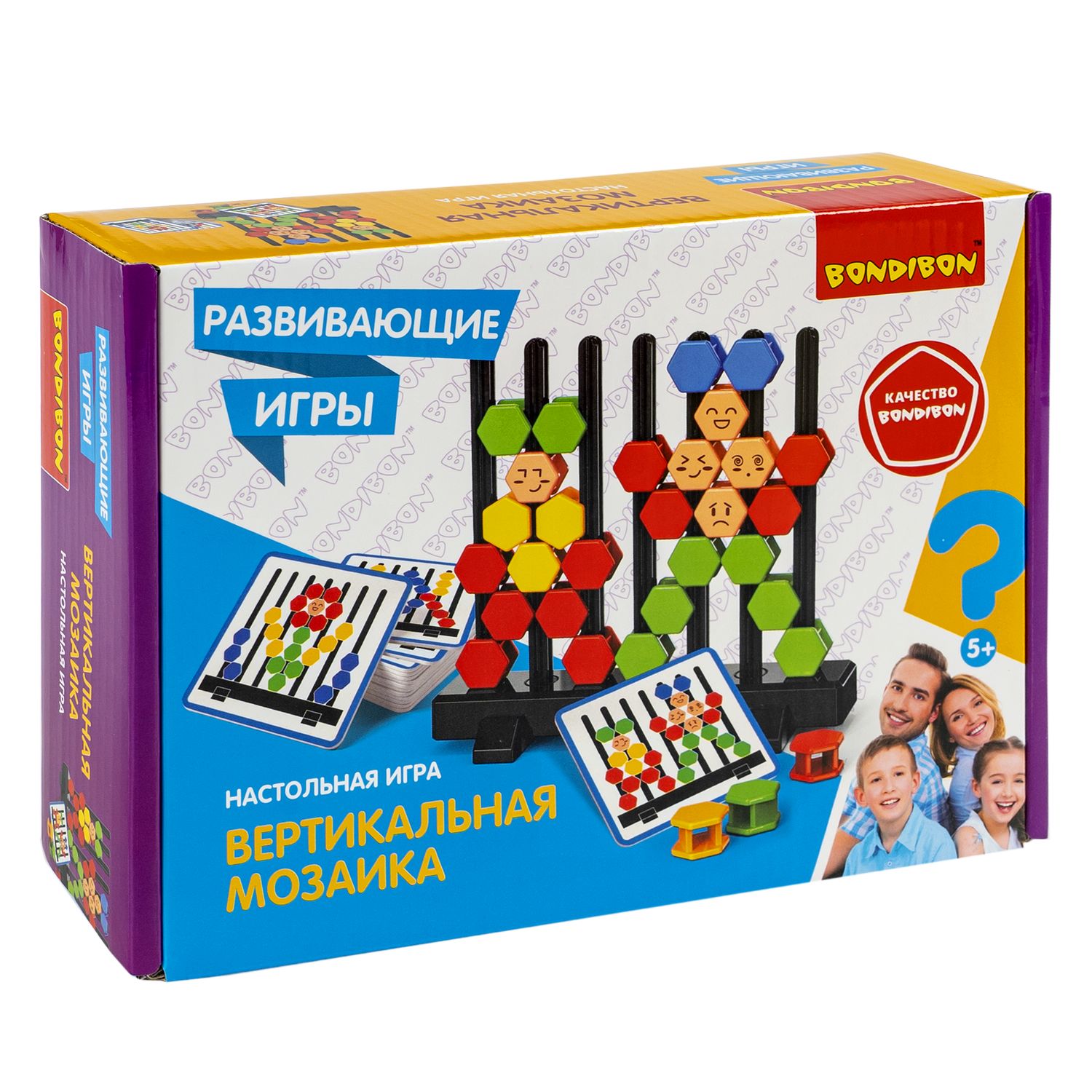 Настольная игра Bondibon пирамида Вертикальная Мозаика - фото 3