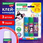 Клей-карандаш Brauberg 3 шт.