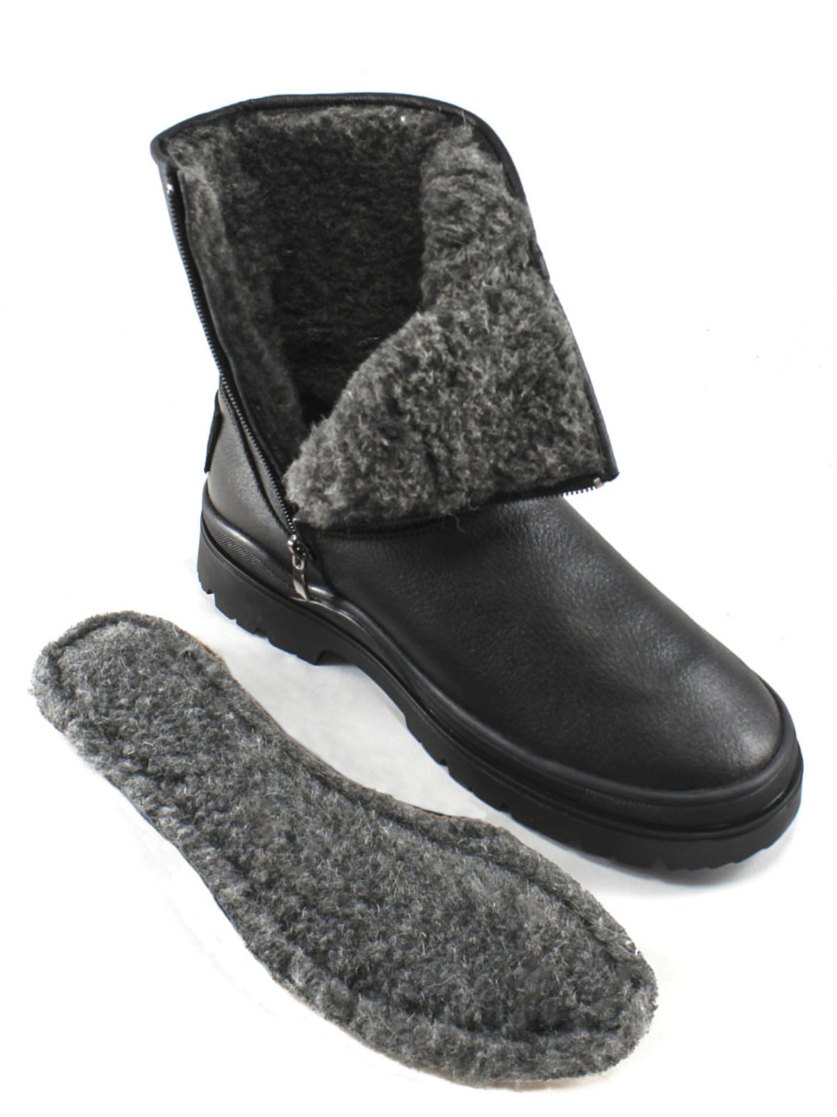 Угги BEST.A УР-21кожаМ/спорт BEST.A чёрный угги - фото 7