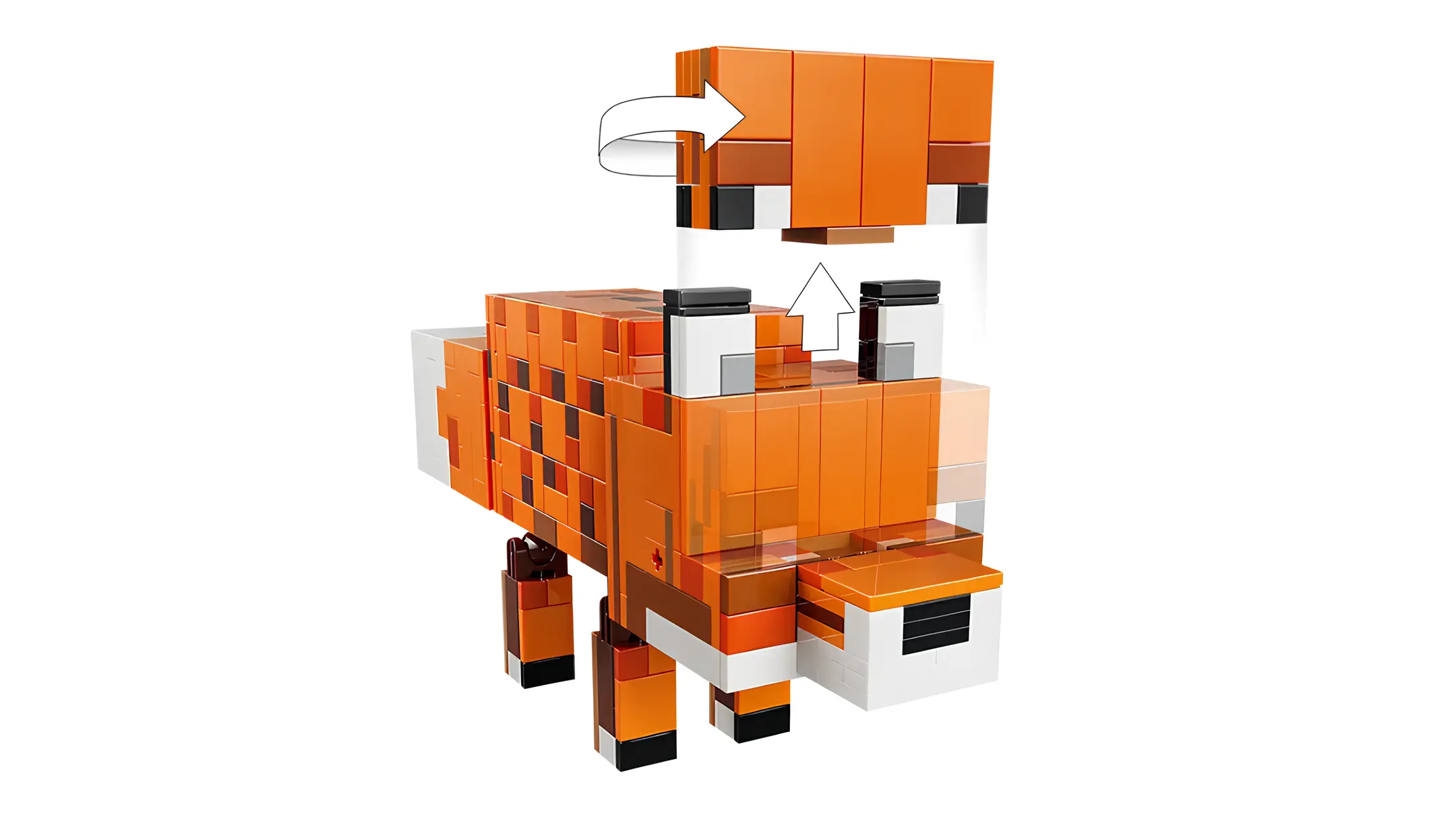 Изображение товара Конструктор LEGO Minecraft Лиса с подвижными частями и сменными глазами