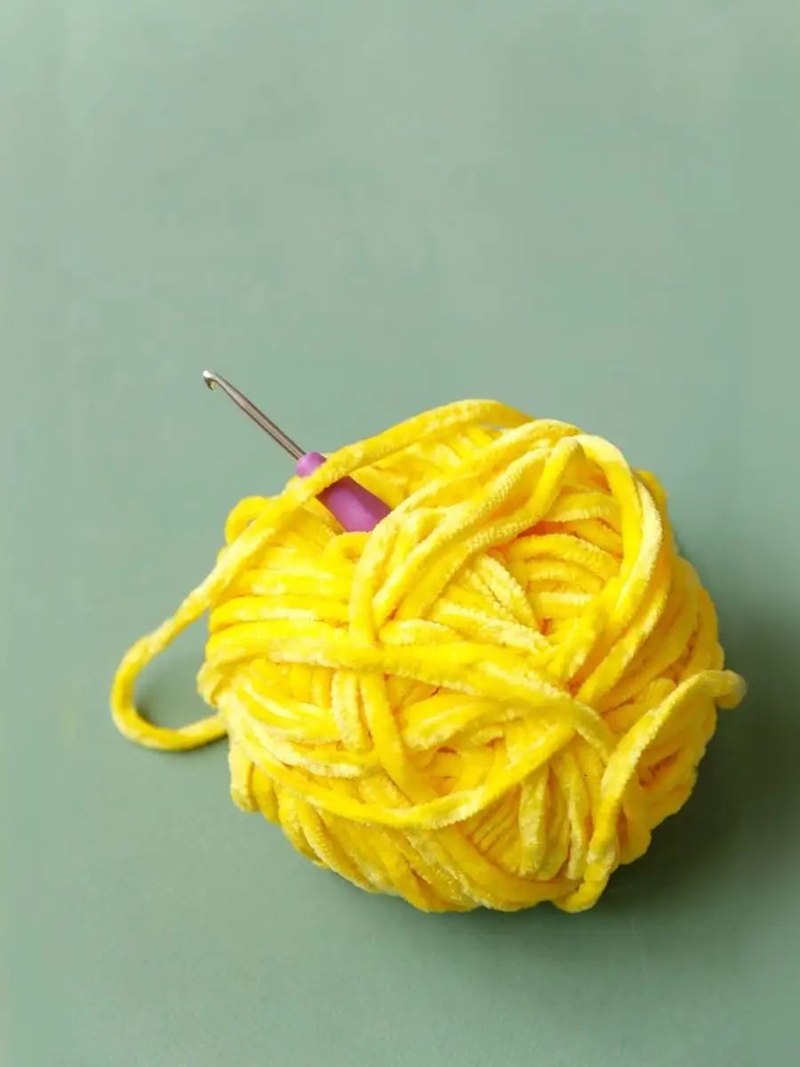 Пряжа для вязания Astra Premium селена мягкая микрополиэстер 100 гр 68 м 09 желтый 3 мотка - фото 13