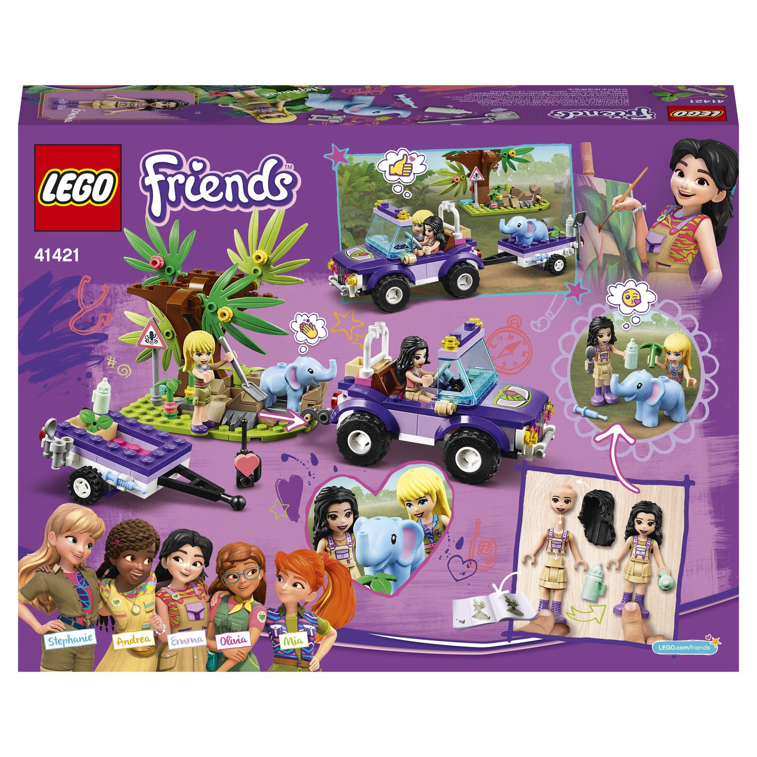 Конструктор LEGO Friends Спасение слонёнка - фото 3