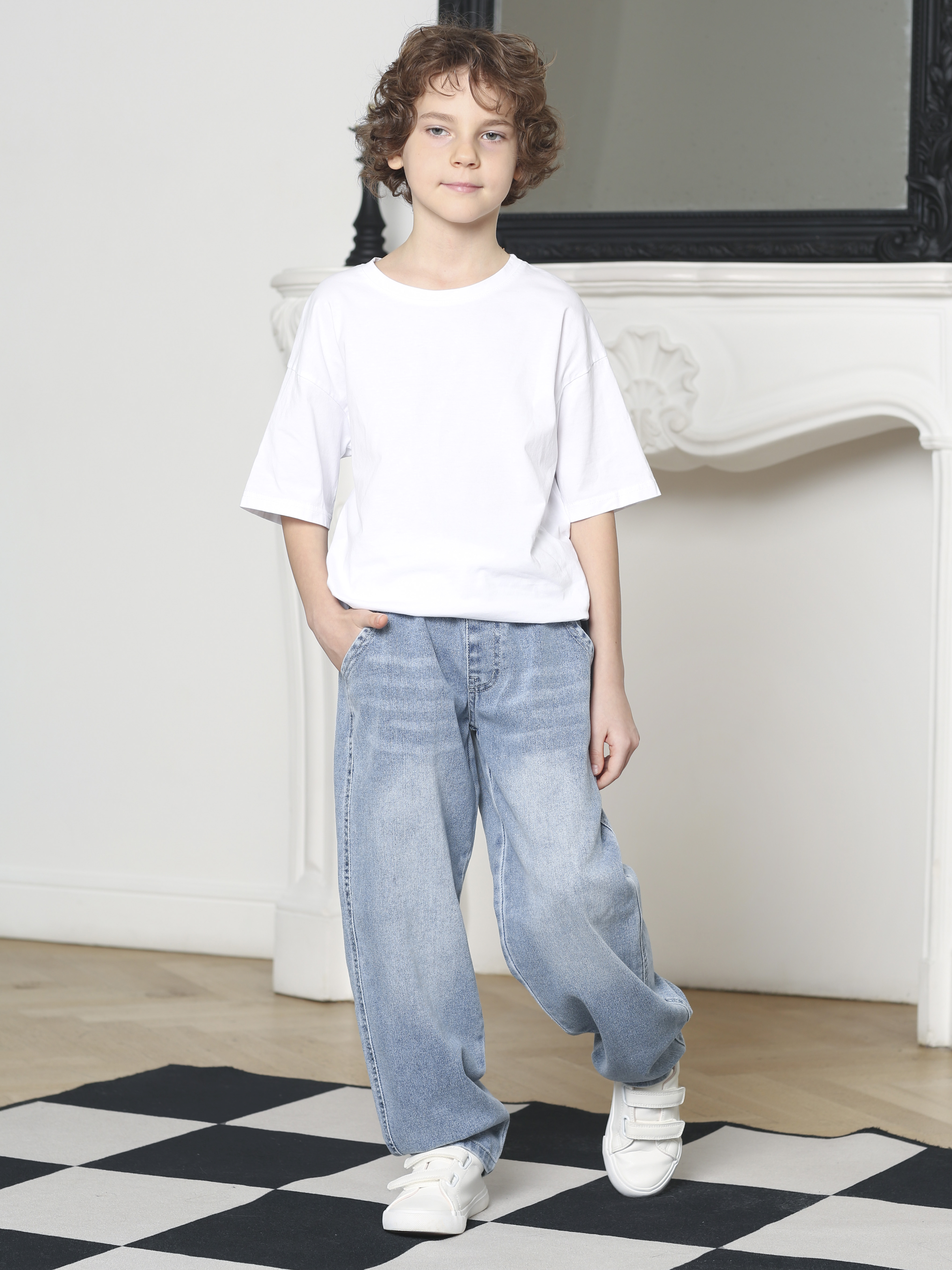 Джинсы-бананы СИНИЙ МИР R139A-IL - фото 13