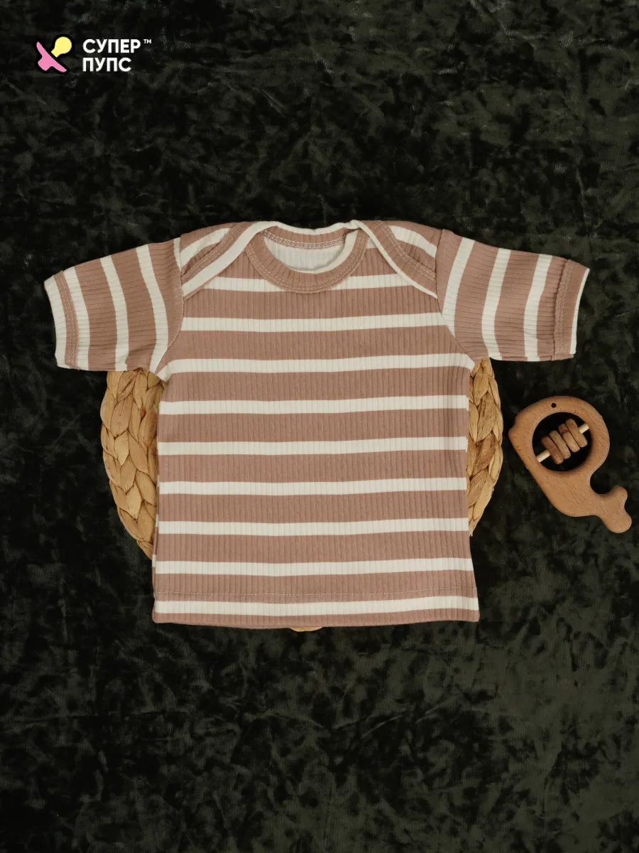 Футболки 3 шт Супер Пупс нбр/3пр/футб/полоска/сон - фото 11