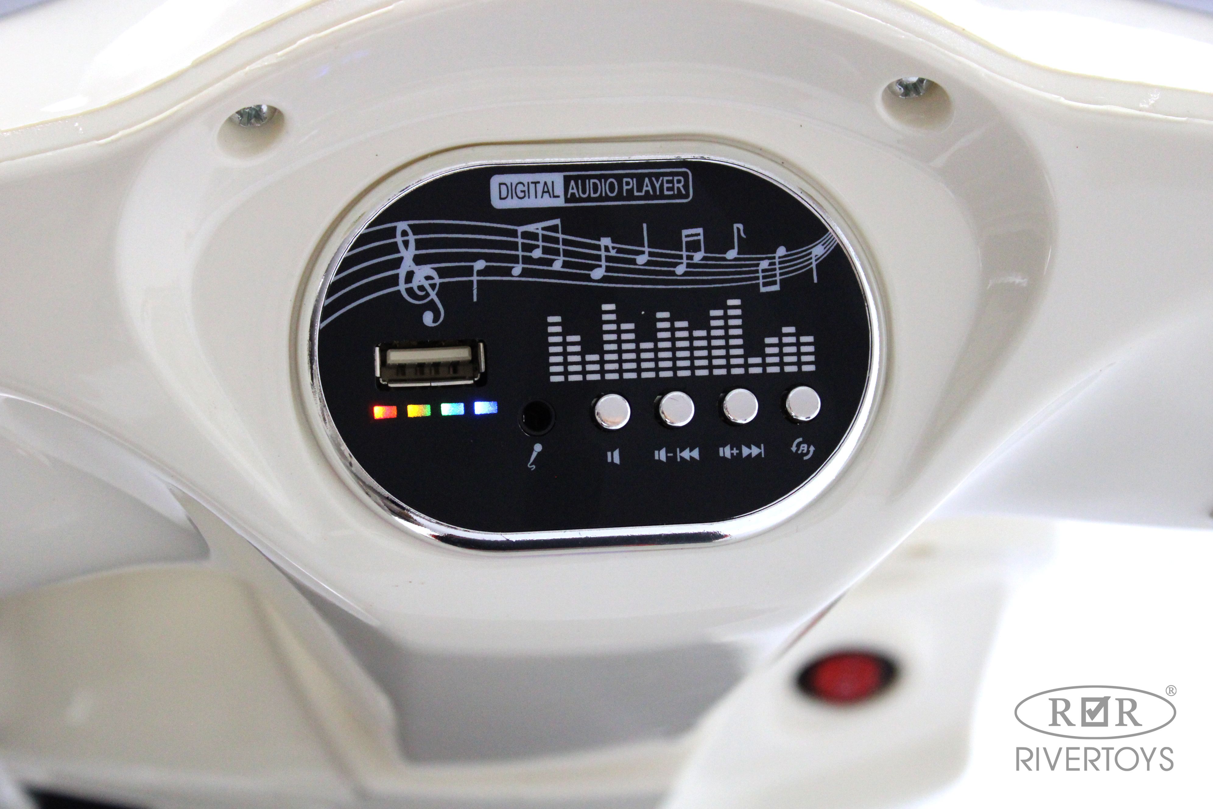 Электромобиль RIVERTOYS Z555ZZ-BEIGE - фото 8