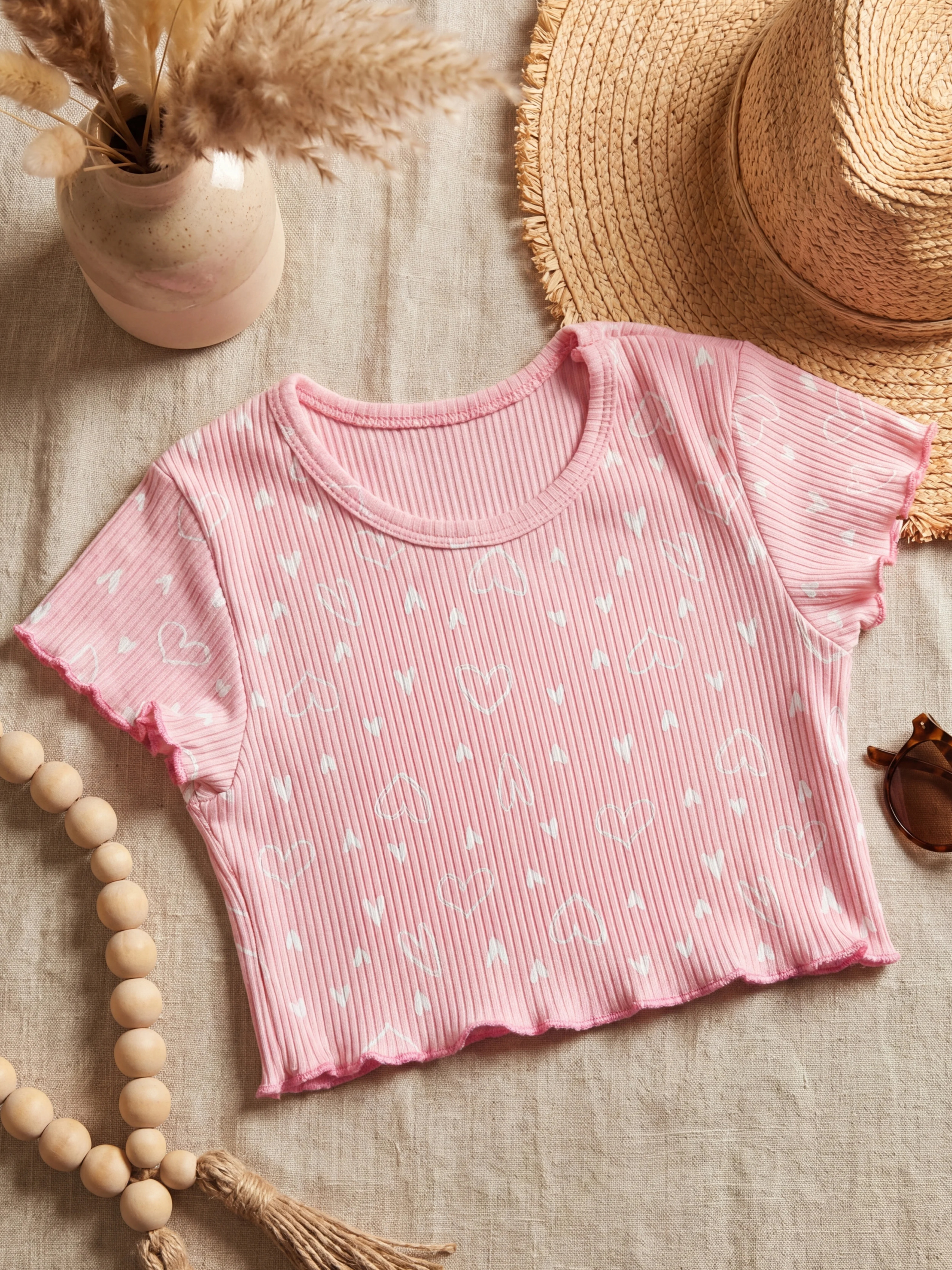 Топ Дети в цвете ТОП-001-светло-роз-сердечки - фото 2