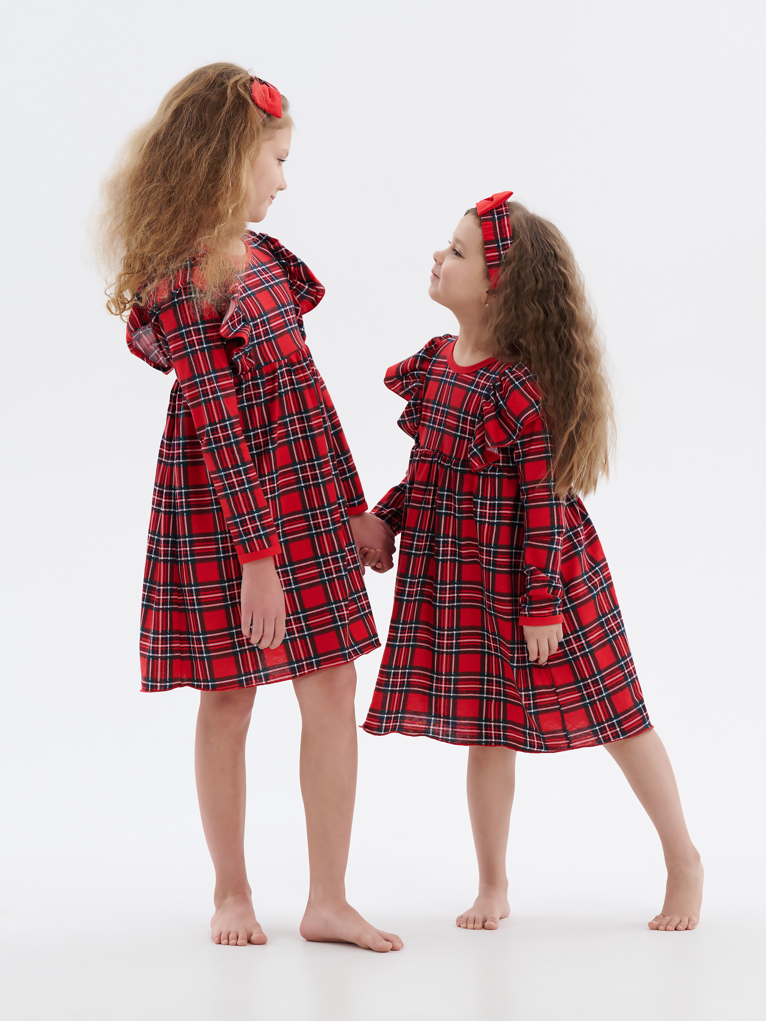 Платье КрутышОк Т-073 красный, синий - фото 11