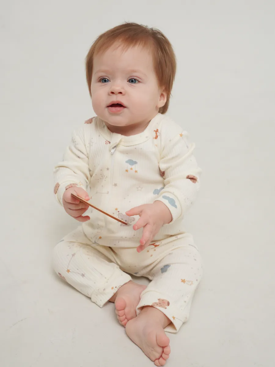 Комбинезон 3 шт Супер Пупс нбр/3пр/кмбнмол/таупкапибары - фото 13