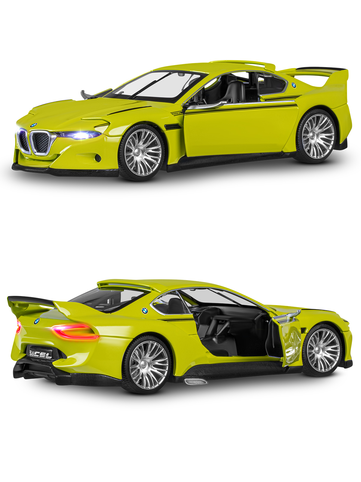 Автомобиль АВТОпанорама BMW 3.0 CSL Hommage 1:24 JB1251758 - фото 23