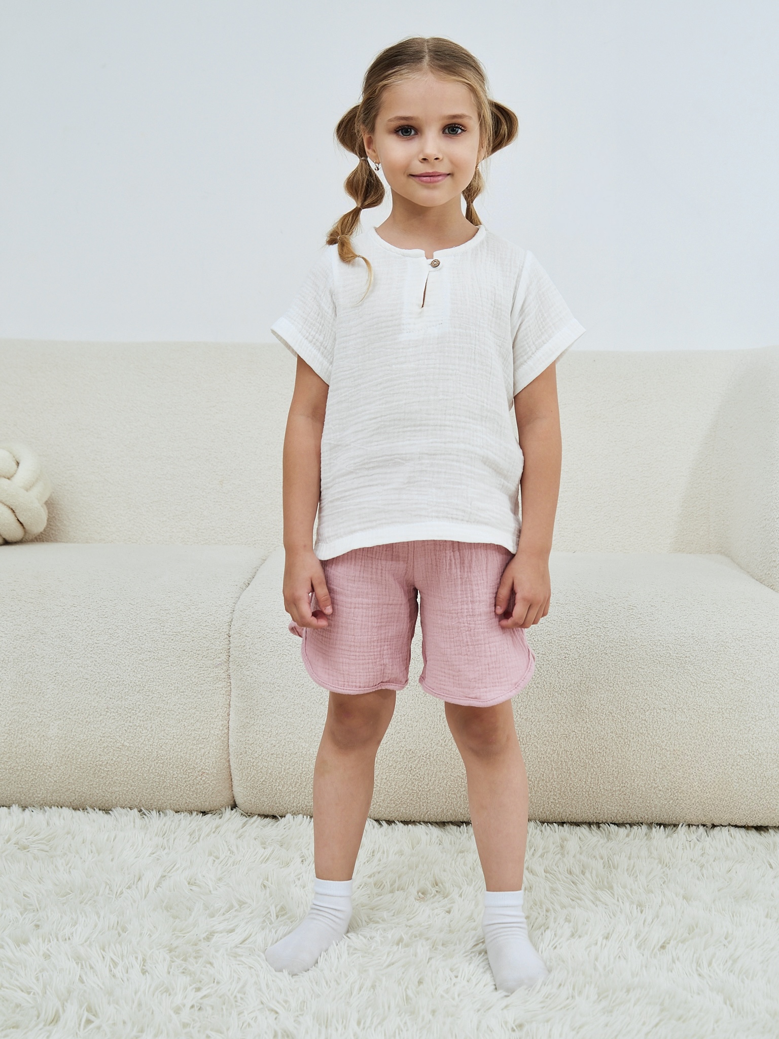 Шорты MOUN Шорты_муслин_розовый - фото 16