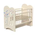 Детская кроватка ВДК, поперечный маятник (слоновая кость)