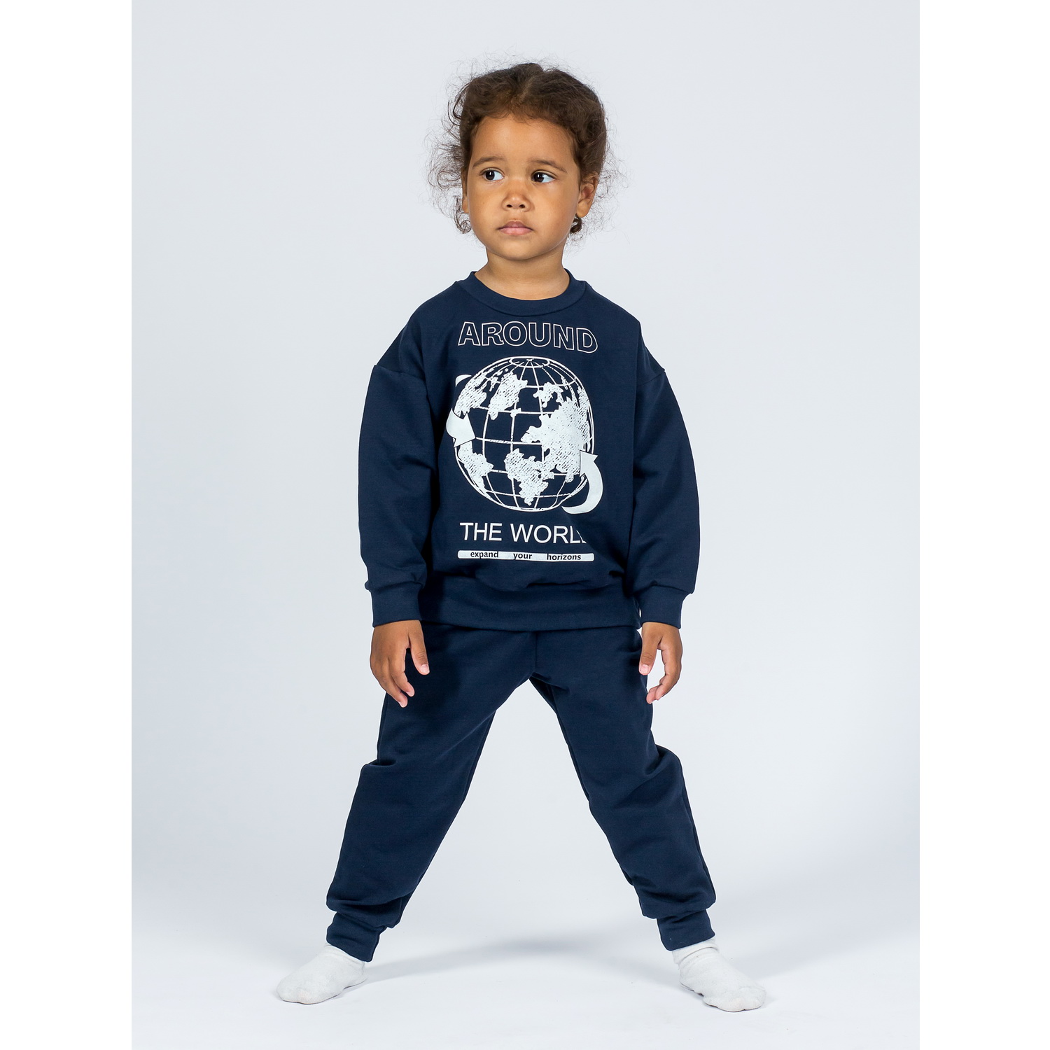 Костюм KiMMi Baby Кб-13087045г т.синий глобус - фото 8
