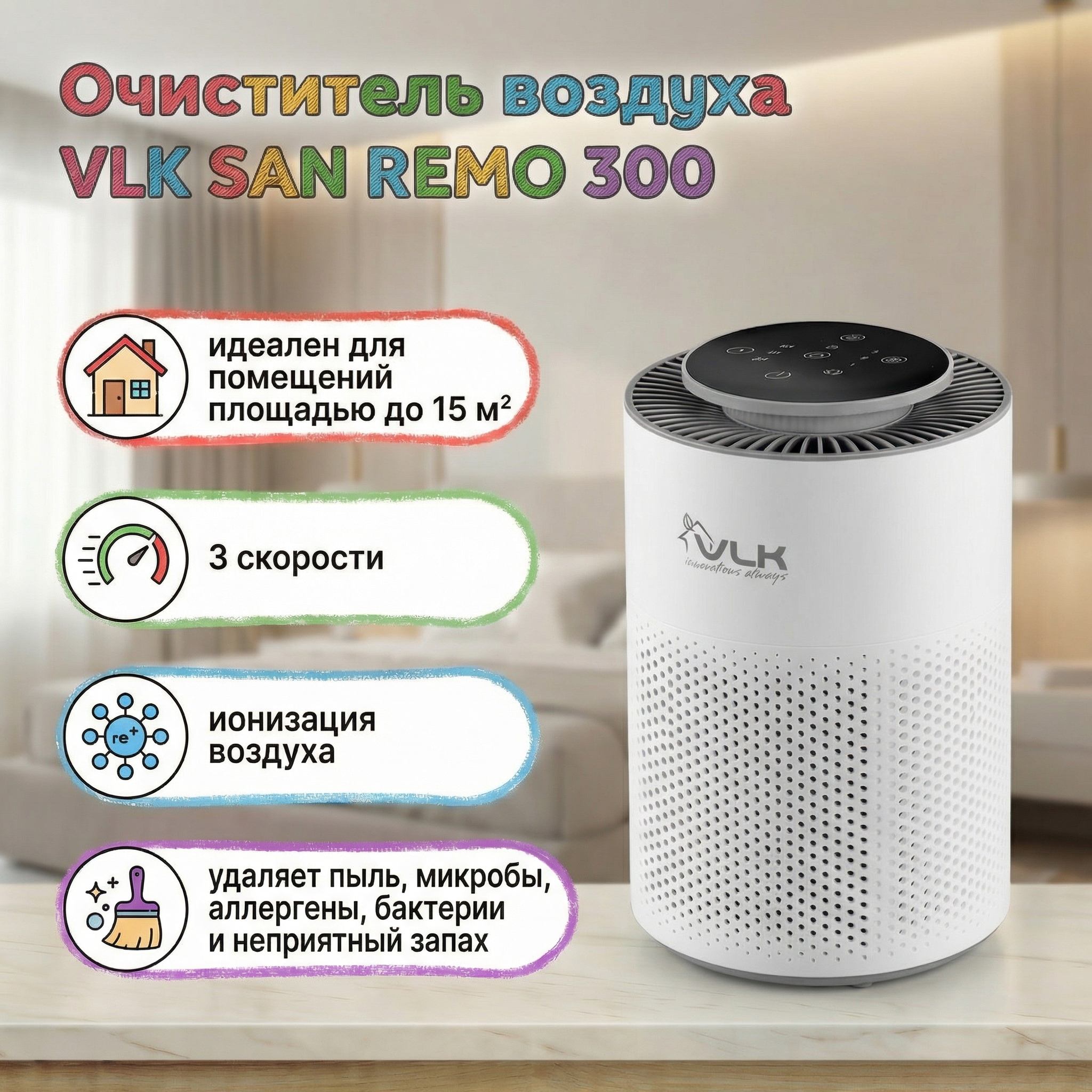 Очиститель воздуха VLK San remo 300 - фото 1