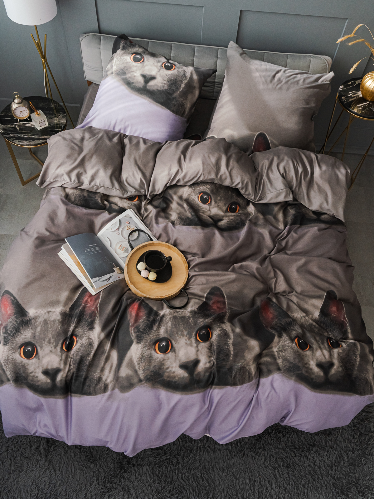 Комплект постельного белья PAVLine Котик двуспальный - фото 31