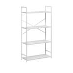 Стеллаж Leset Стилвуд 24 широкий 4 полки Белый/Белый