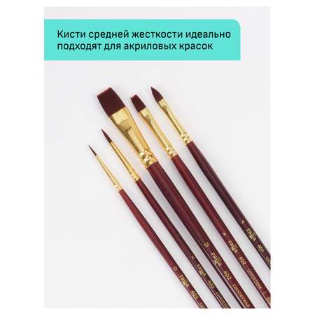 Кисть Гаммa 5 шт. (синтетика)
