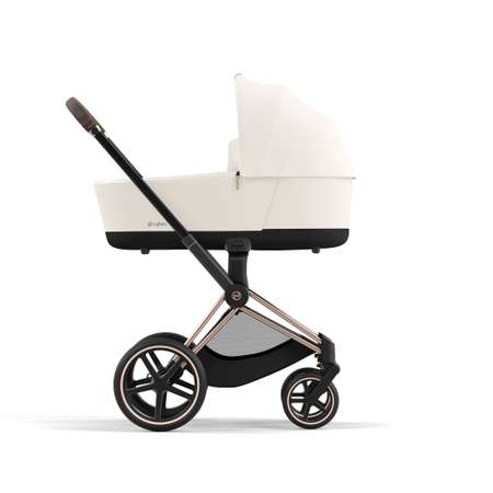 Коляска 2в1 Cybex Priam IV Rosegold белый