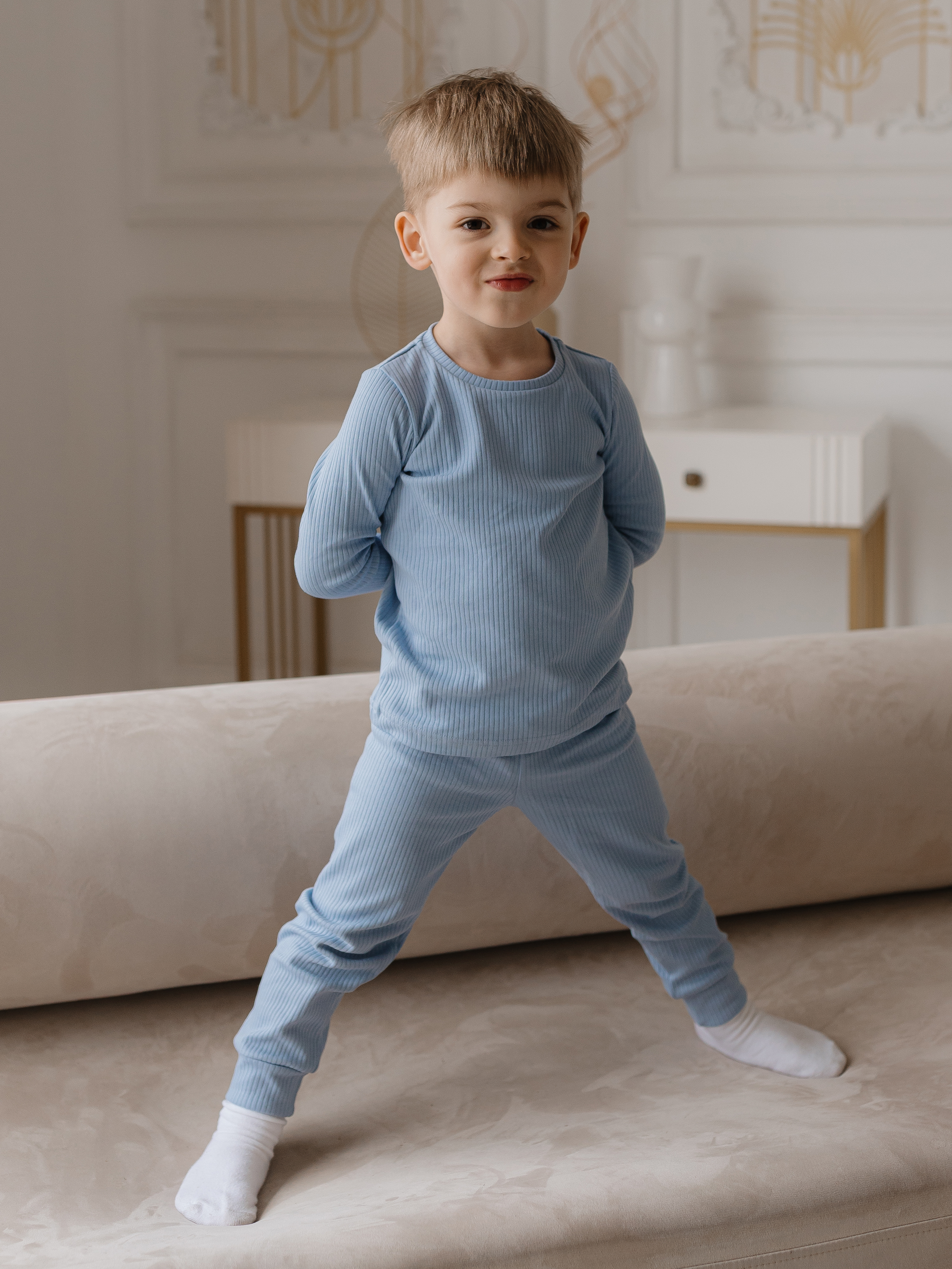 Пижама Alisse dreams ПКБРБ0034/голубой - фото 3