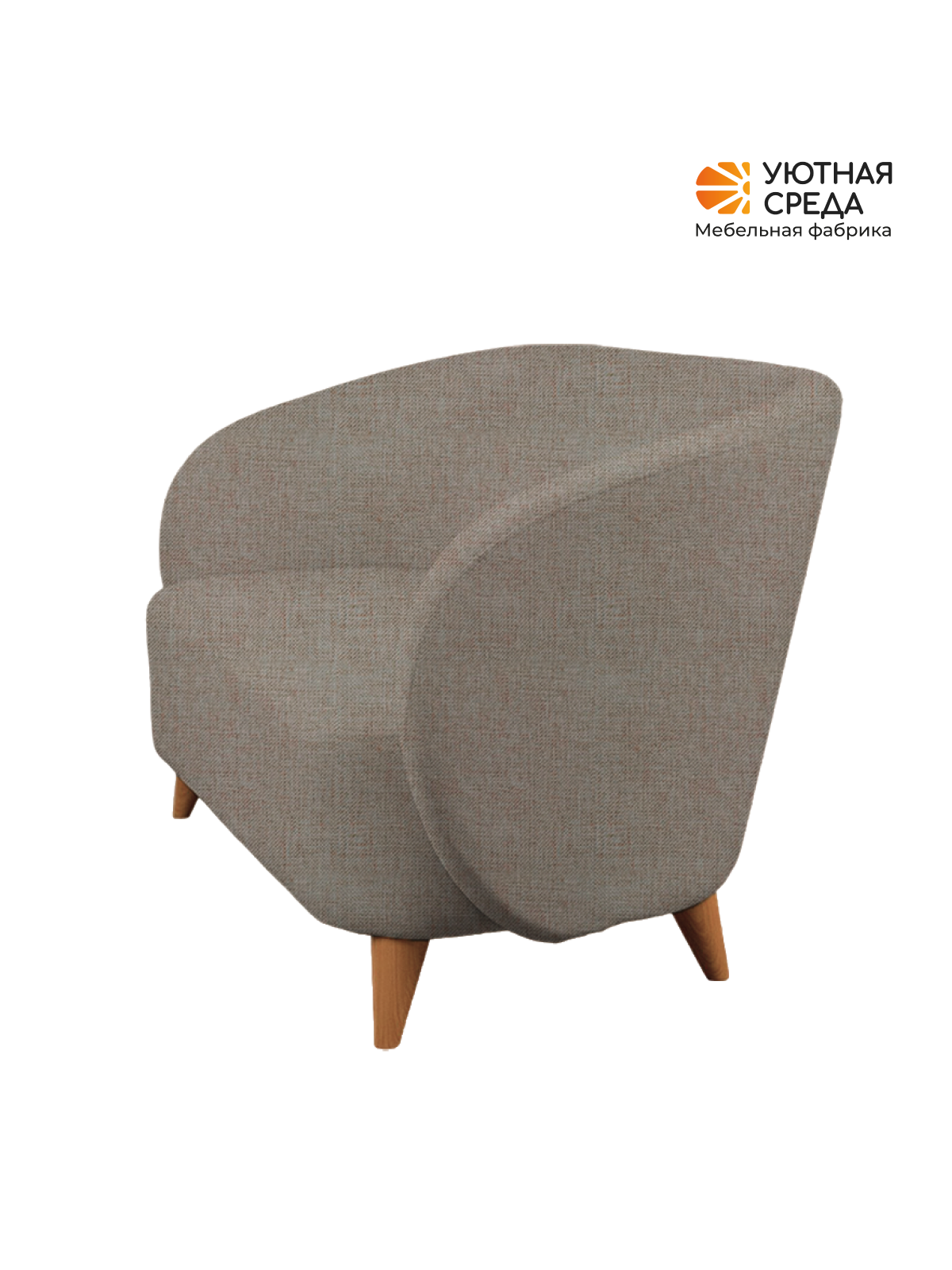 Диван Уютная среда темно-серая рогожка серый - фото 16