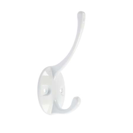 Крючок мебельный Тундра TKD002 light двухрожковый в ассортименте 4645194