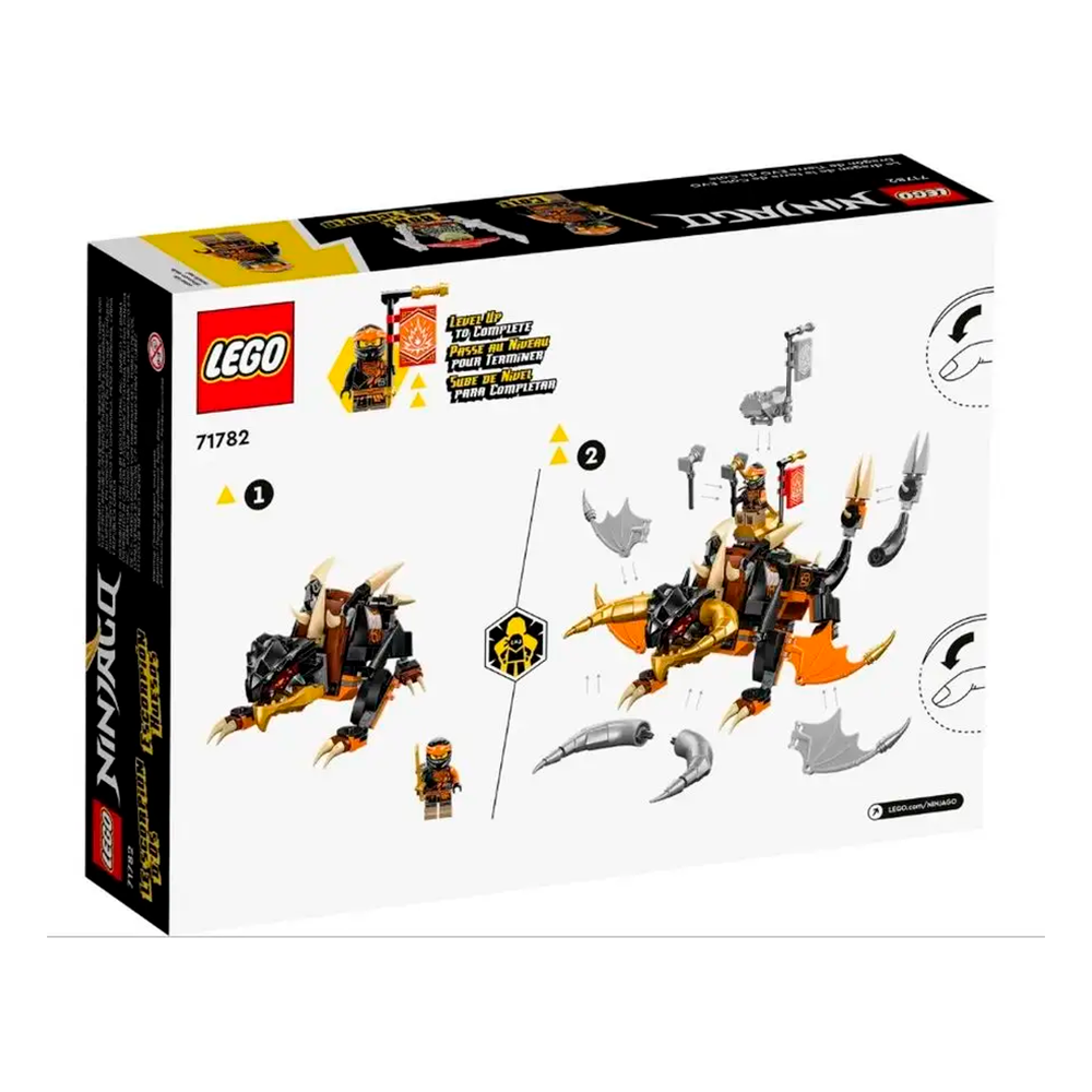 Конструктор LEGO NINJAGO Земляной дракон ЭВО Коула 285 дет. - фото 3