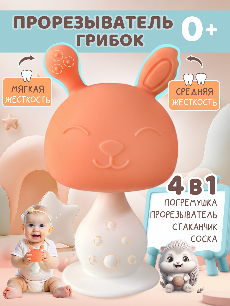 Прорезыватель Baby Code грибочек - фото 1