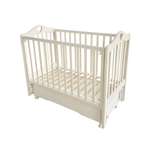 Детская кроватка Антел Дарина-2 колеса ящик автостенка, универсальный маятник (слоновая кость)