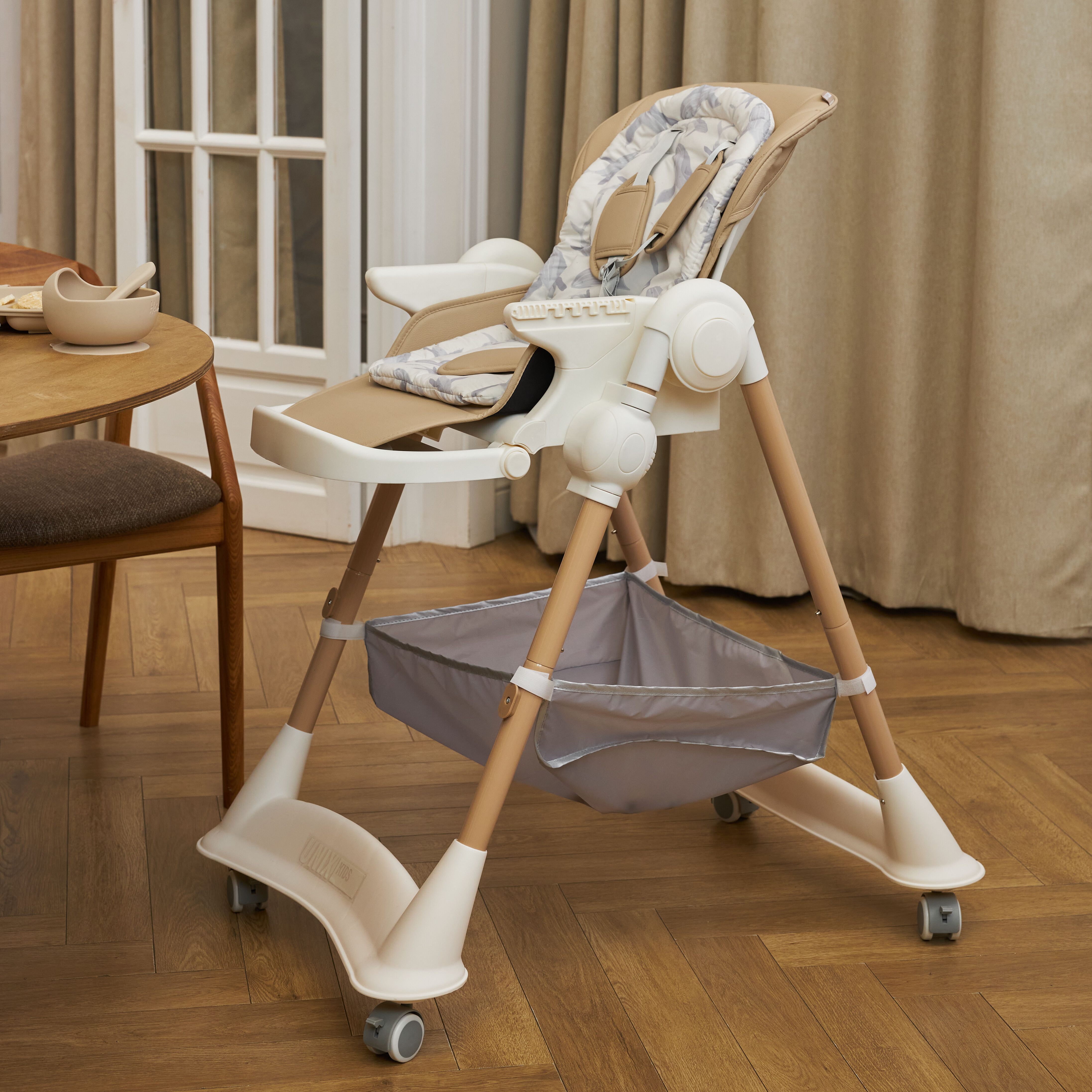 Стульчик для кормления UNIX Kids Ocean бежевый - фото 22