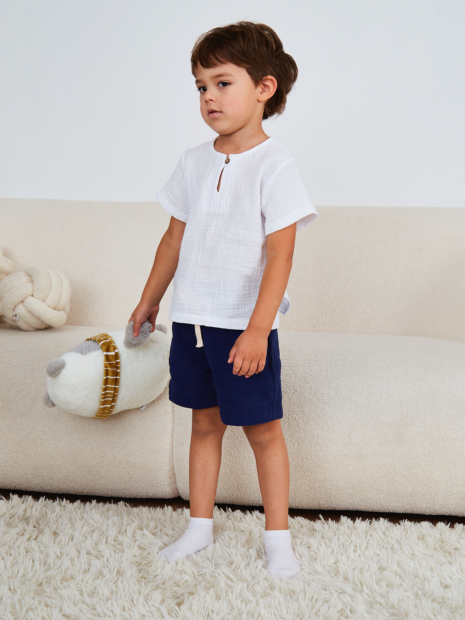 Шорты MOUN Шорты_муслин_синий - фото 16