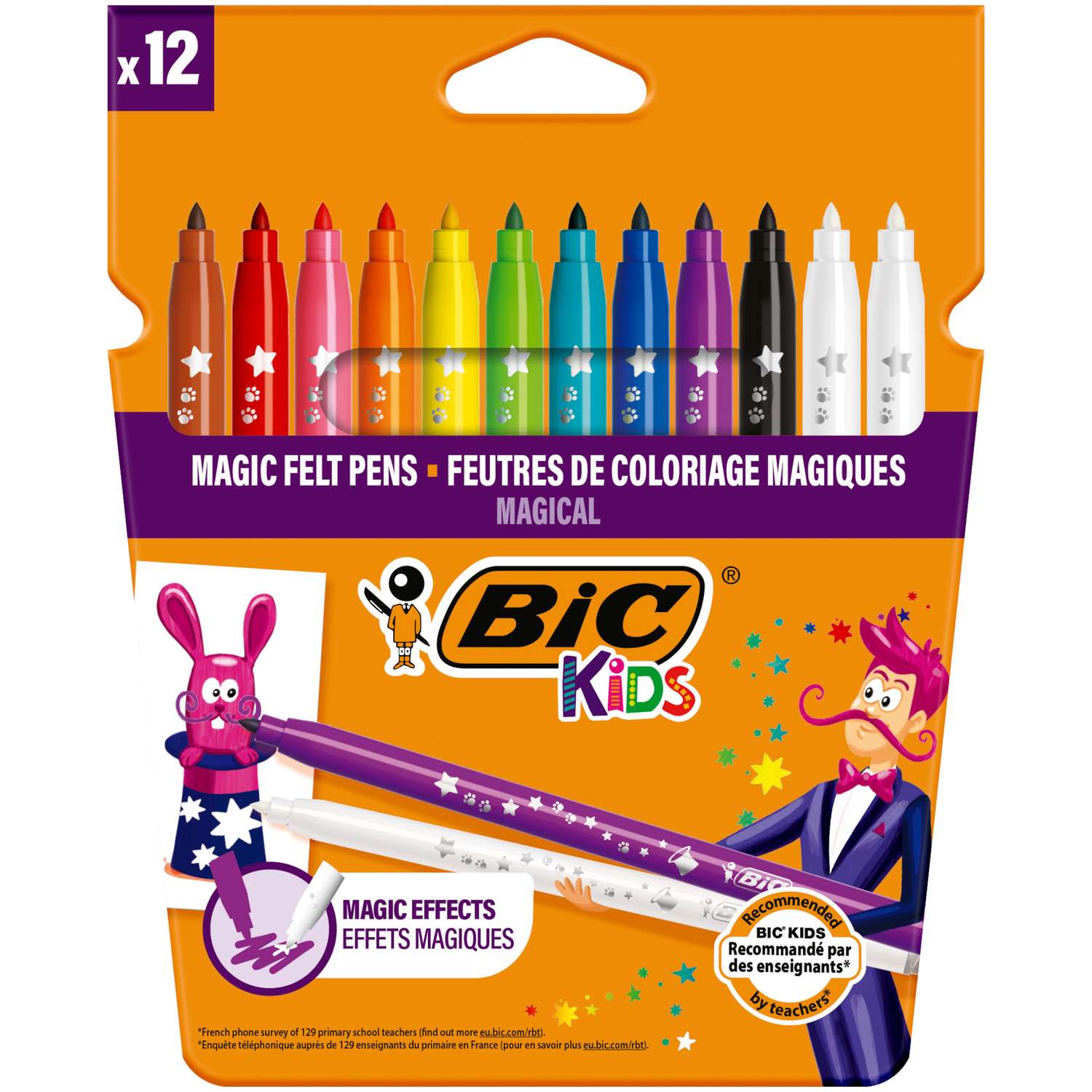 Фломастеры BIC Kids 12 цв. - фото 1