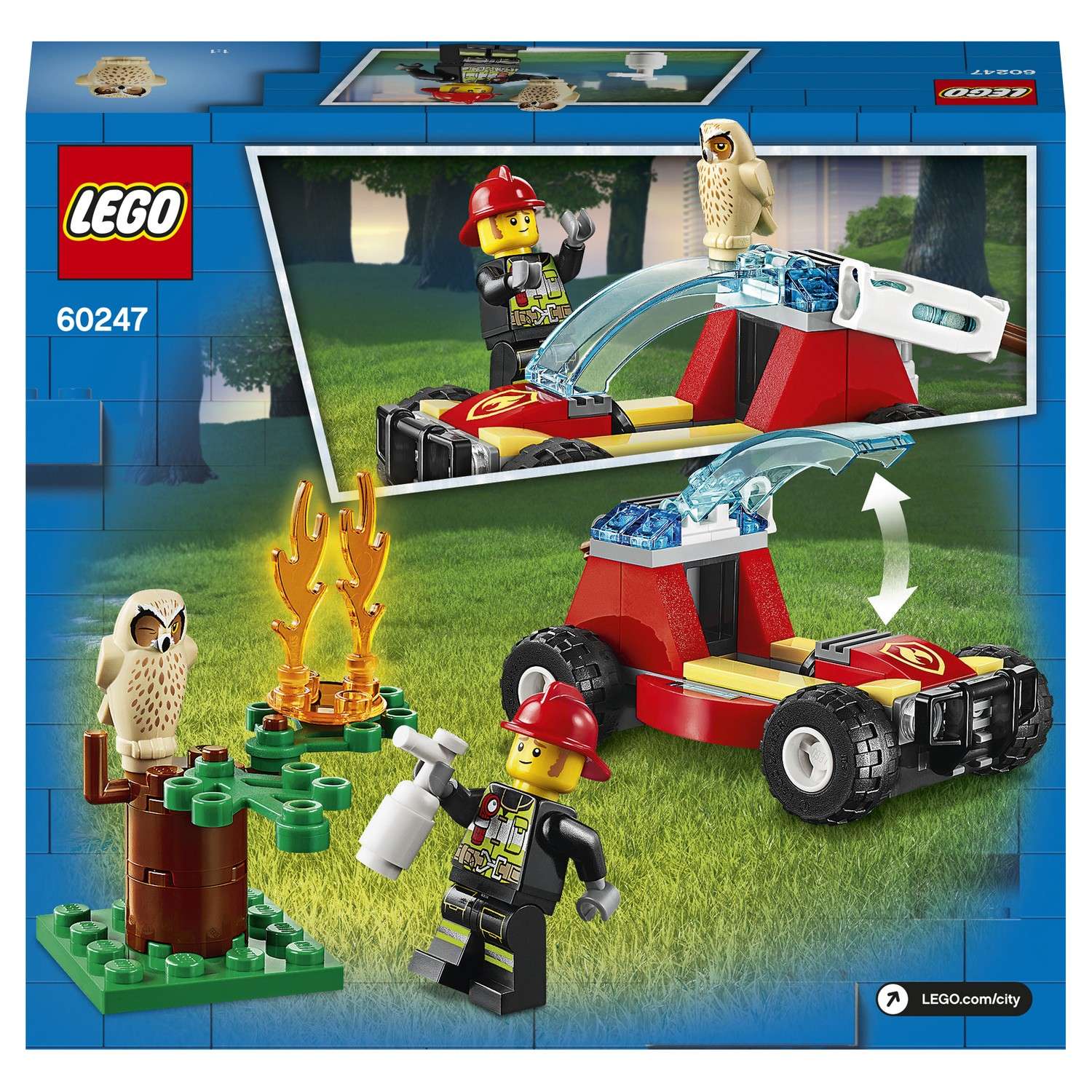 Конструктор LEGO City Fire Лесные пожарные блочный - фото 3