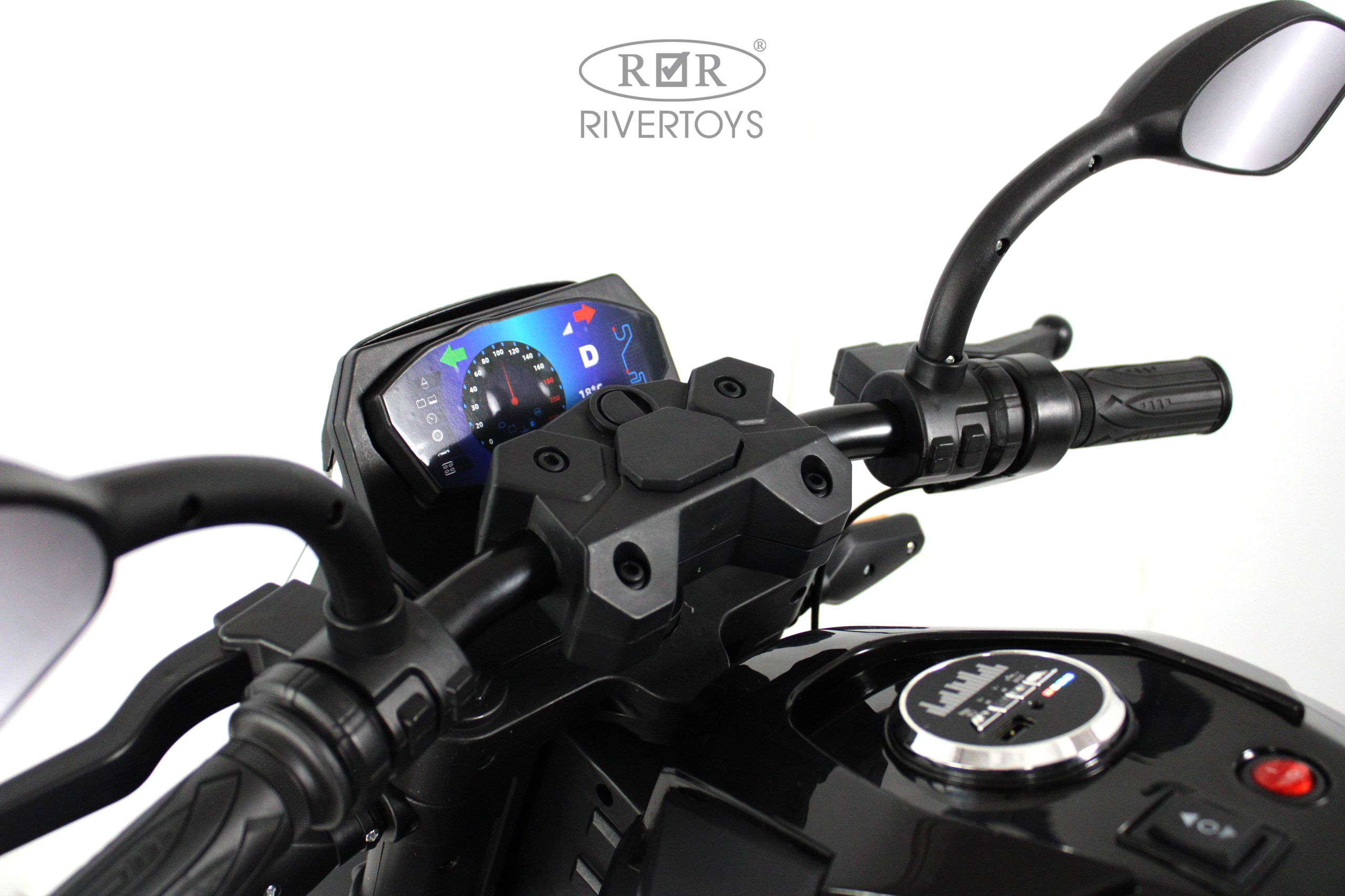 Электромобиль RIVERTOYS K808AM-BLACK - фото 5