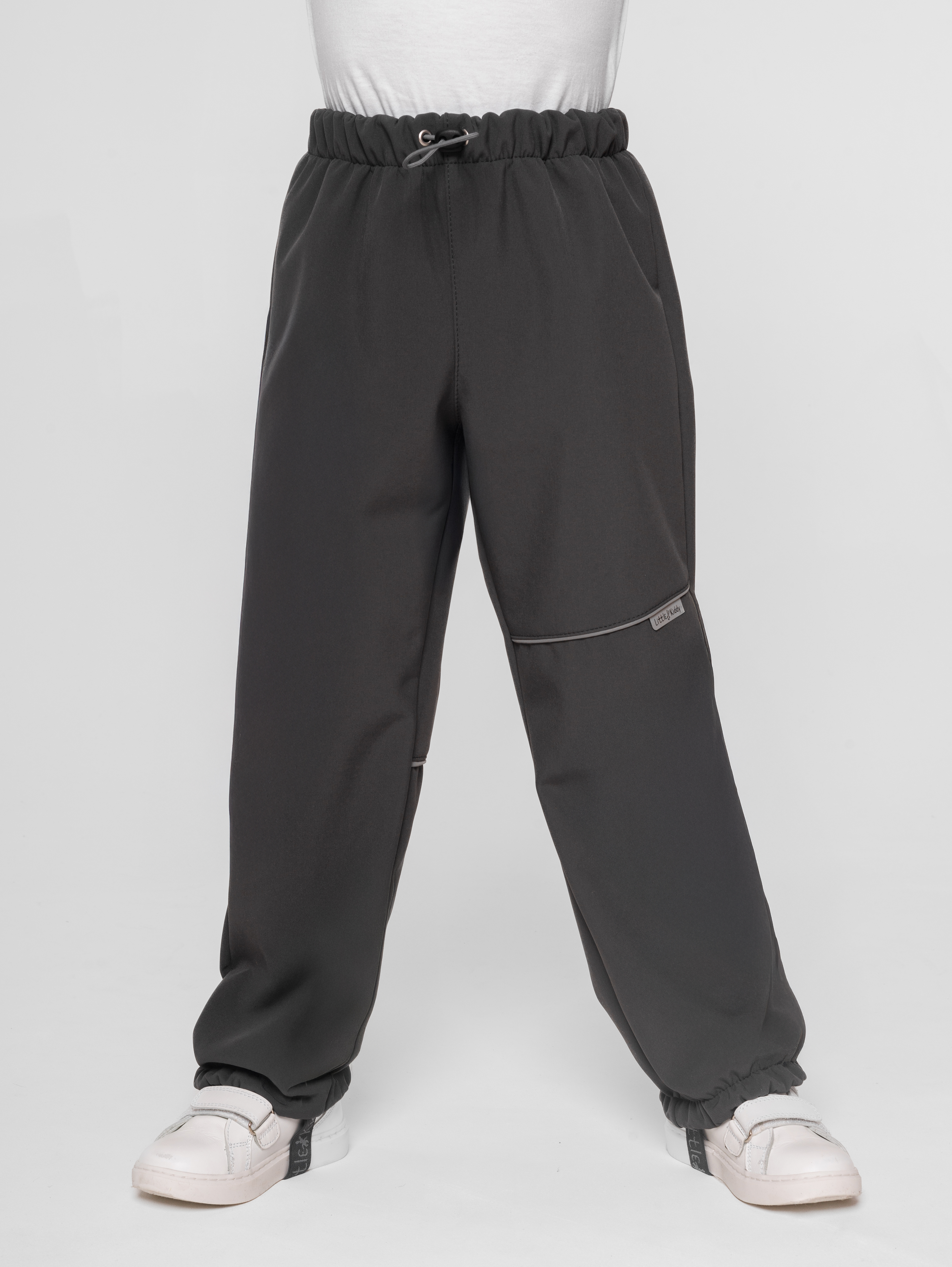 Брюки утепленные LittleKiddy softshell_bruki_темносерый - фото 6