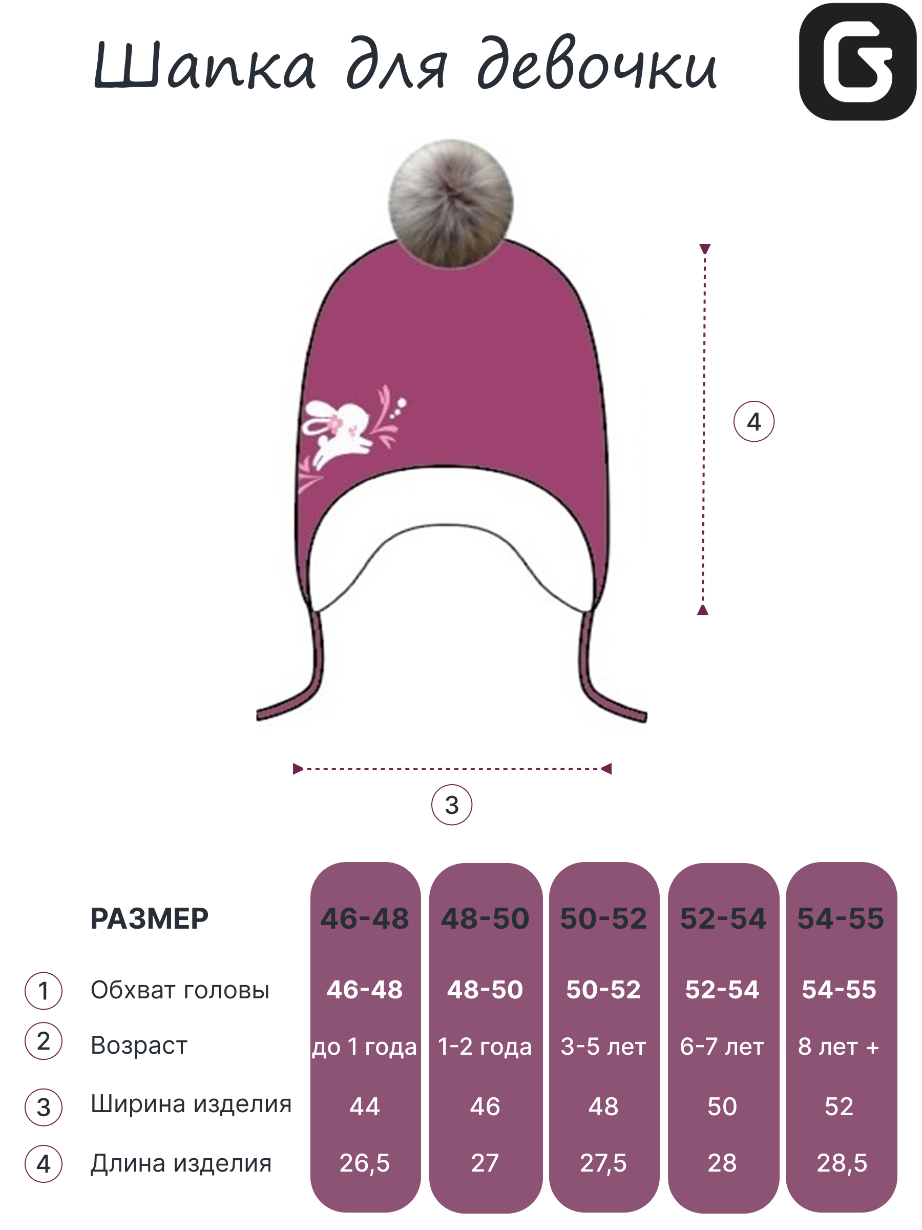 Шапка GUSTI GW24AC1198G-RUBY - фото 5