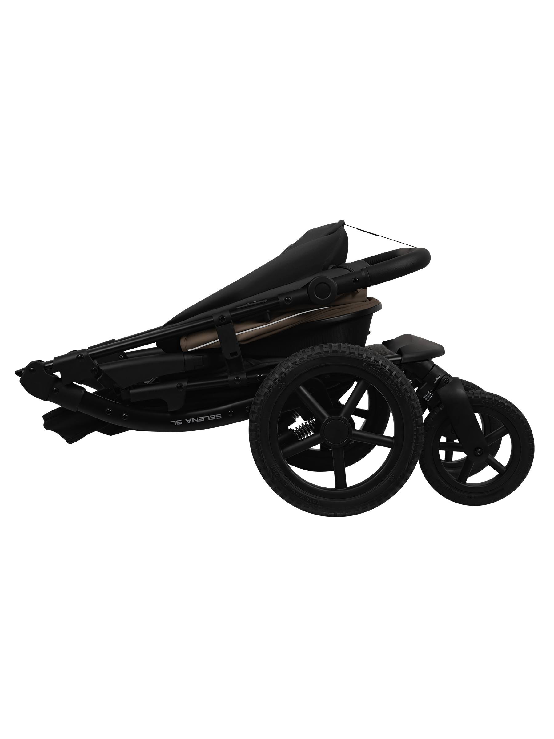 Коляска прогулочная JOVOLA Selena SL темно-бежевый-серый - фото 36