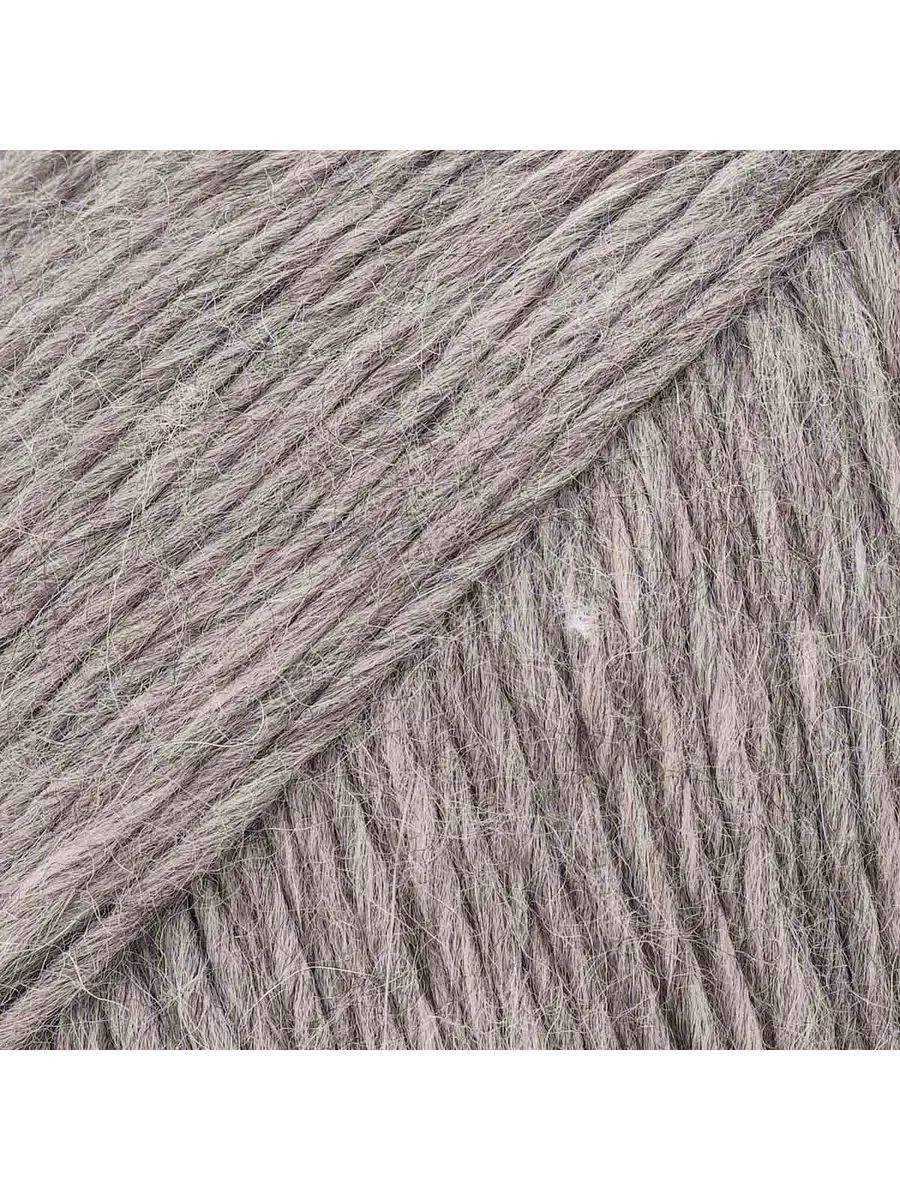 Пряжа ВЯЗЬ Альпа мягкая теплая с редким длинным ворсом 100 г 320 м 3 мотка 11 темно-серый - фото 7