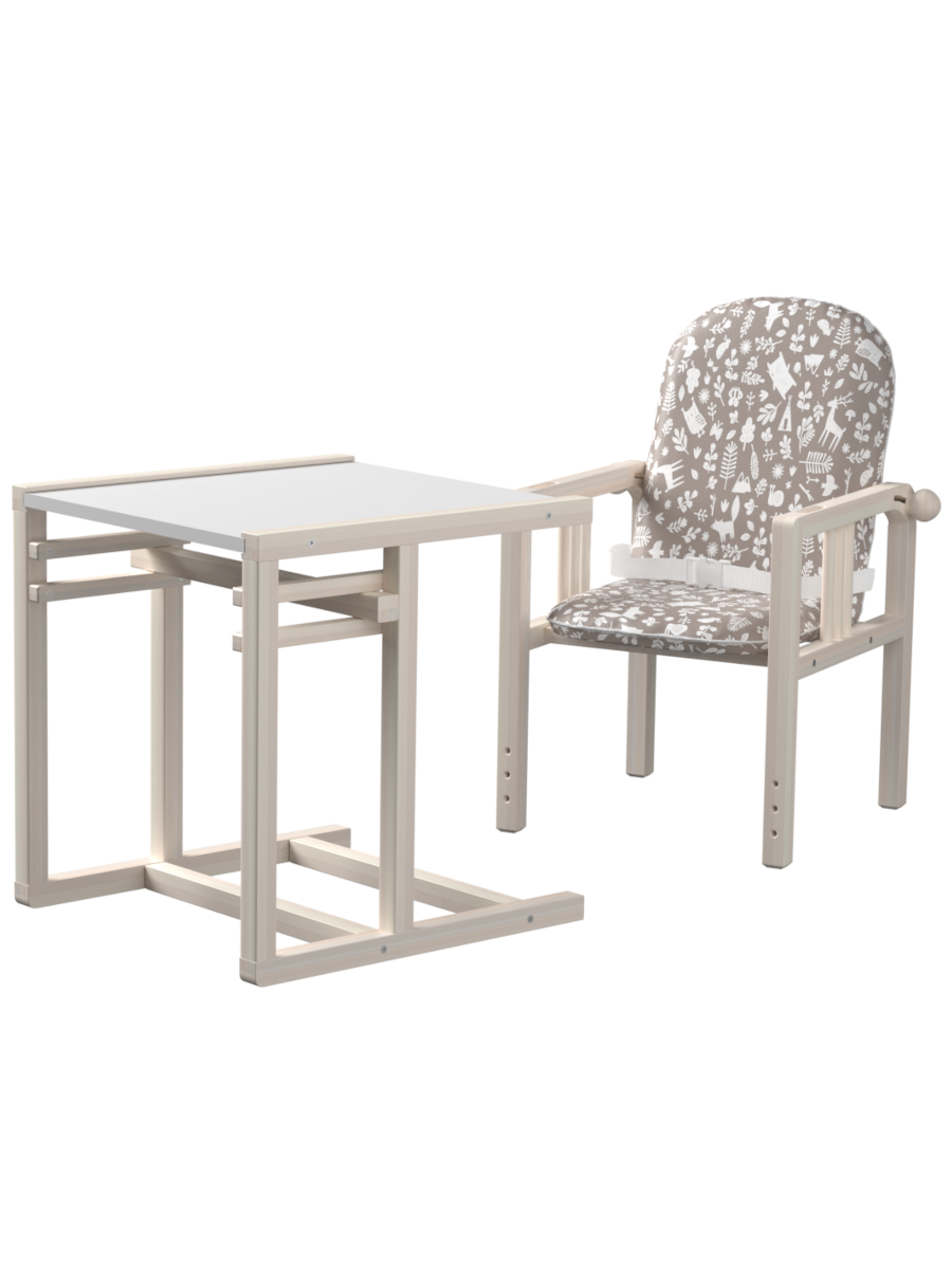 Стульчик для кормления Little Snail Baloo коричневый - фото 5