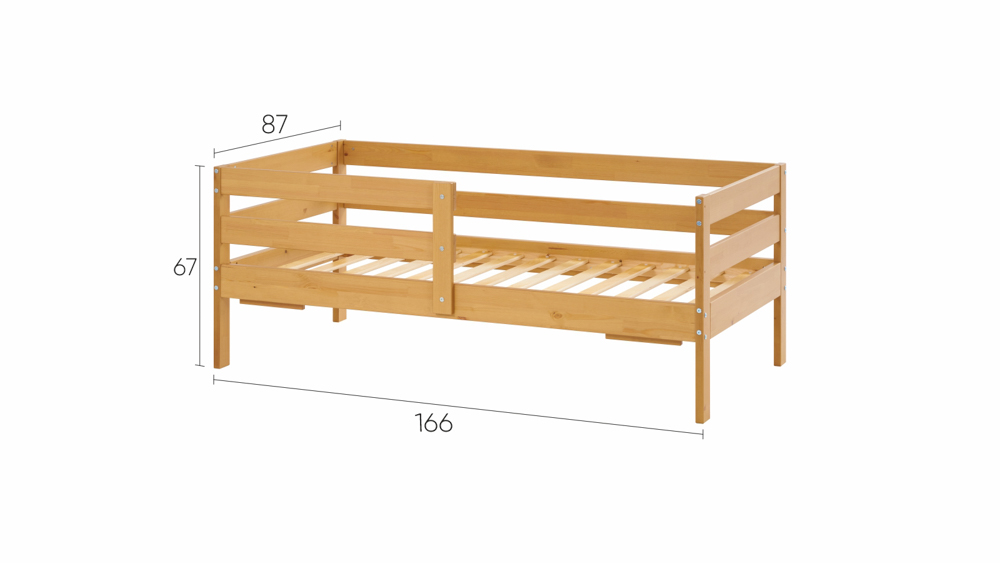 Кровать односпальная IKEA Ош (коричневый) - фото 11