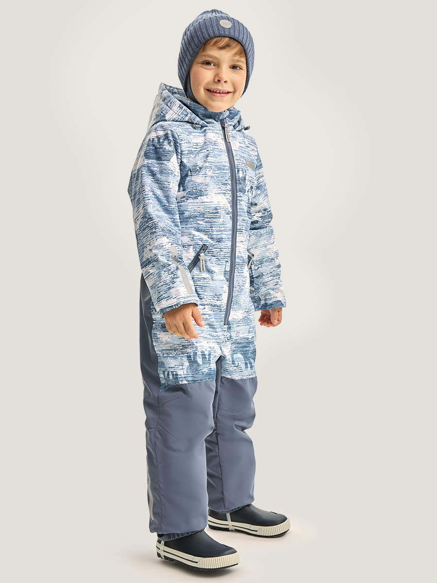 Комбинезон NIKASTYLE 8м1326 деним/серый - фото 4