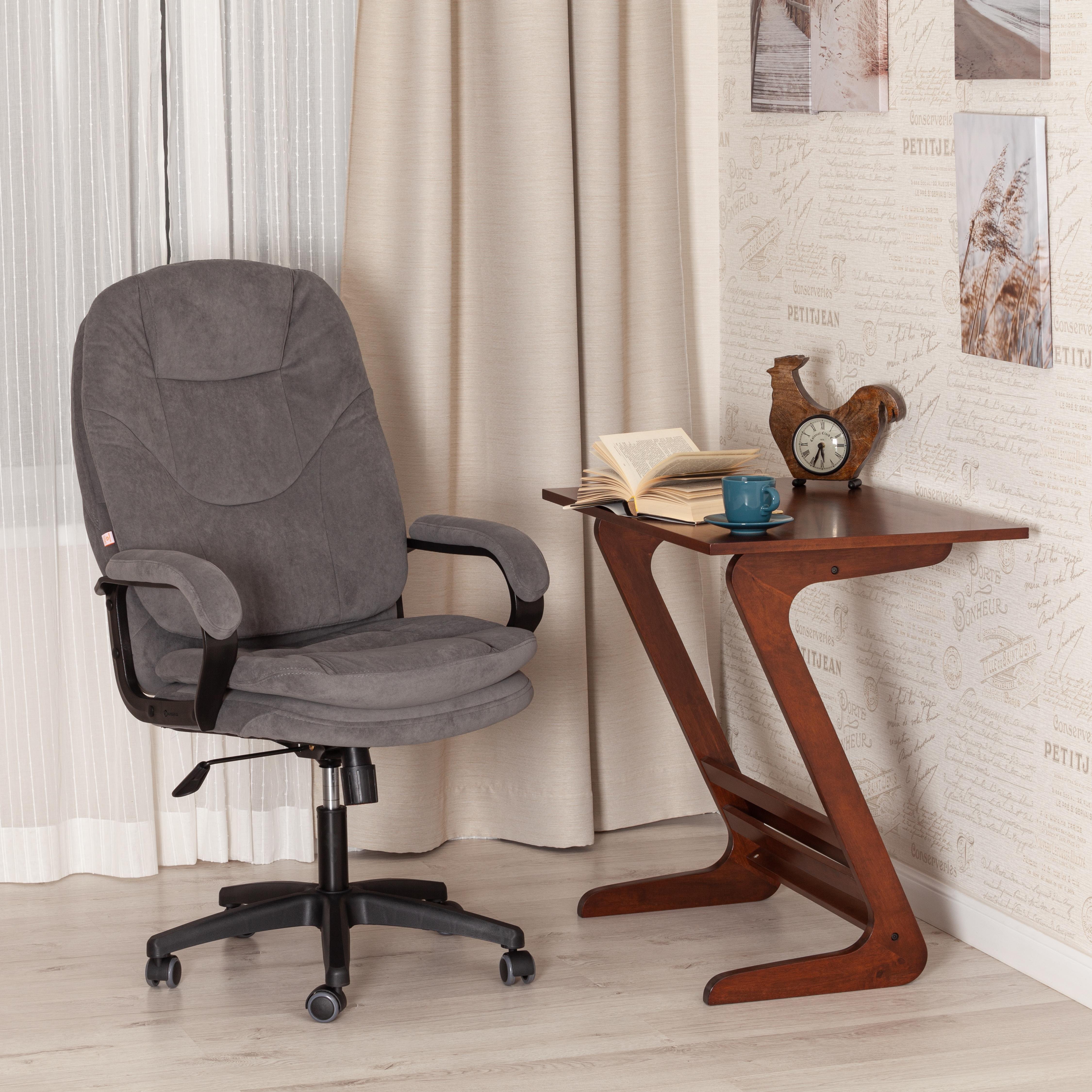 Компьютерное кресло TETCHAIR COMFORT LT, флок, серый - фото 10