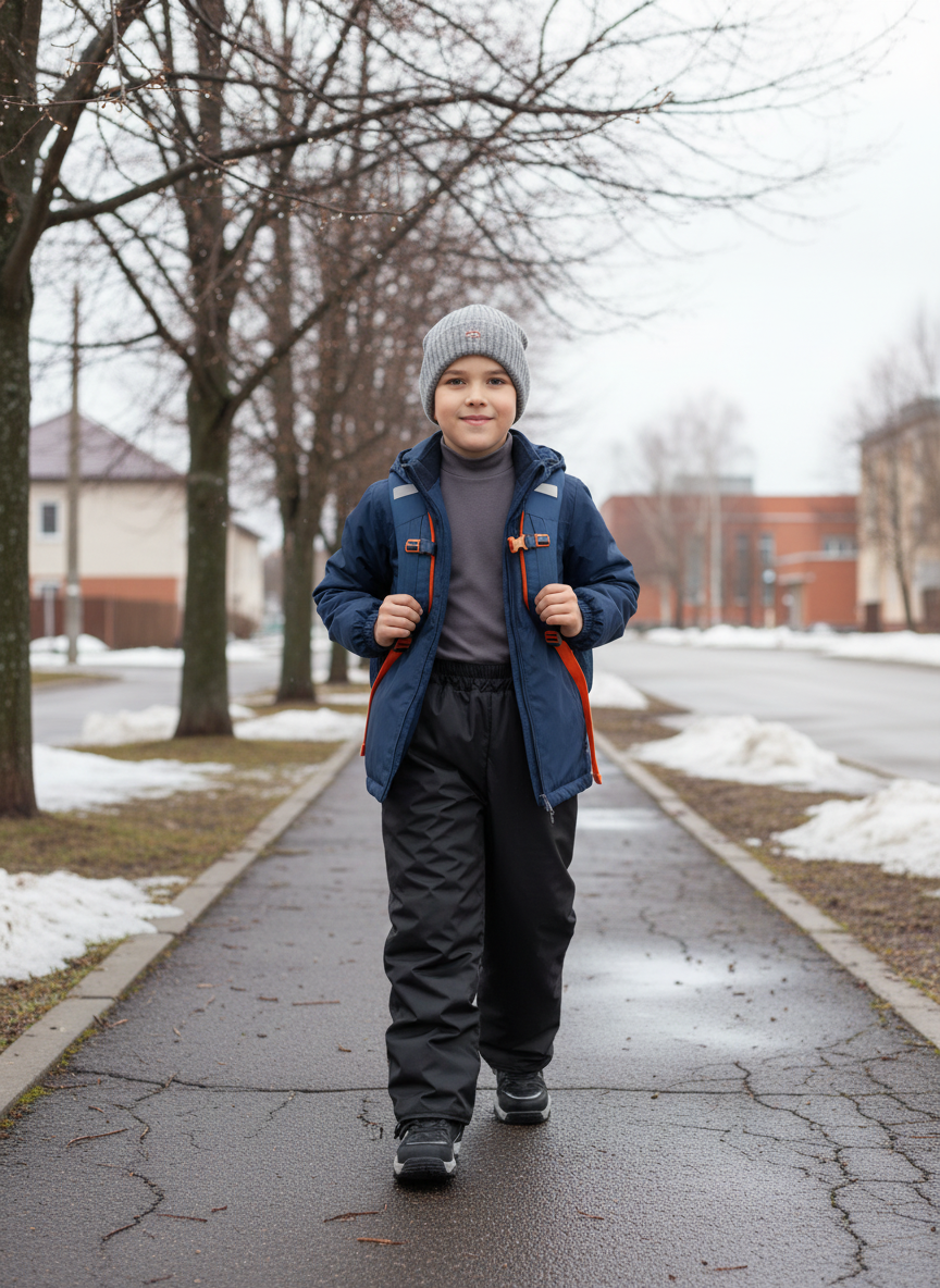 Брюки Arctic kids 10-001 черный - фото 2