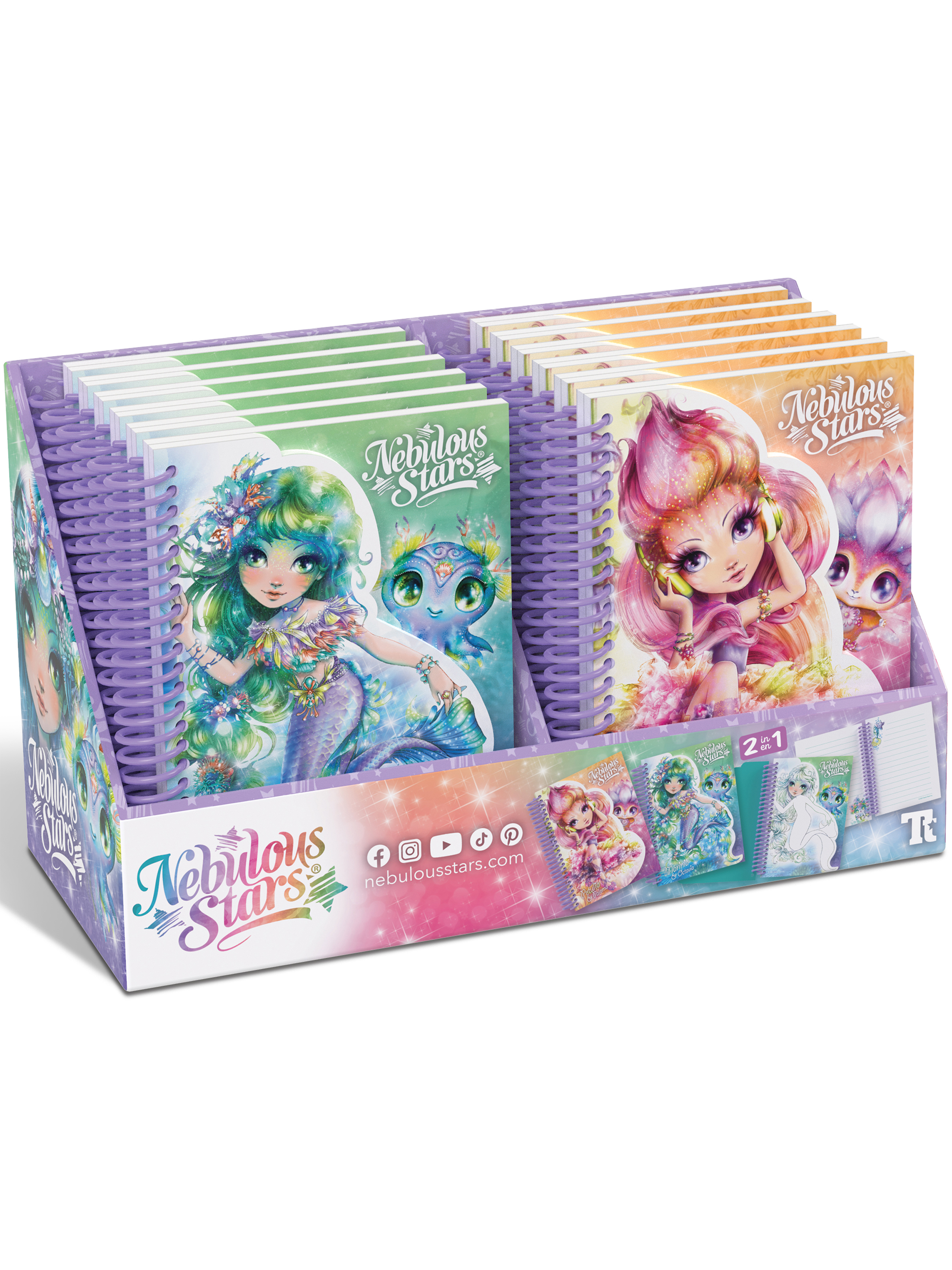 Блокнот для записей Nebulous Stars на пружине со скетч страницами серия Marinia 11587-1_NSDA - фото 9