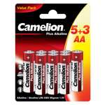 Батарейка алкалиновая Camelion Alkaline LR6 5+3