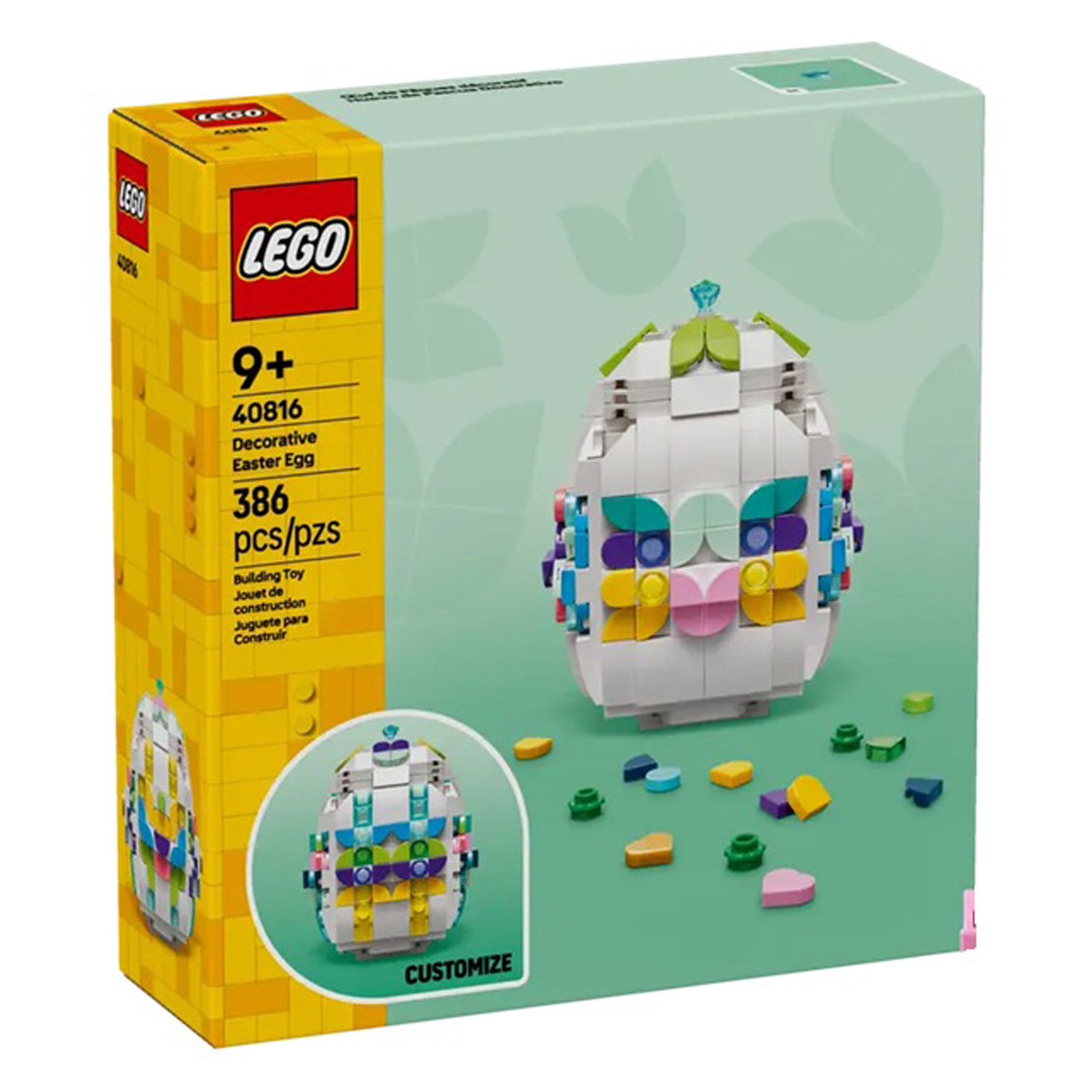 Конструктор LEGO Icons Декоративное пасхальное яйцо 386 дет. - фото 2