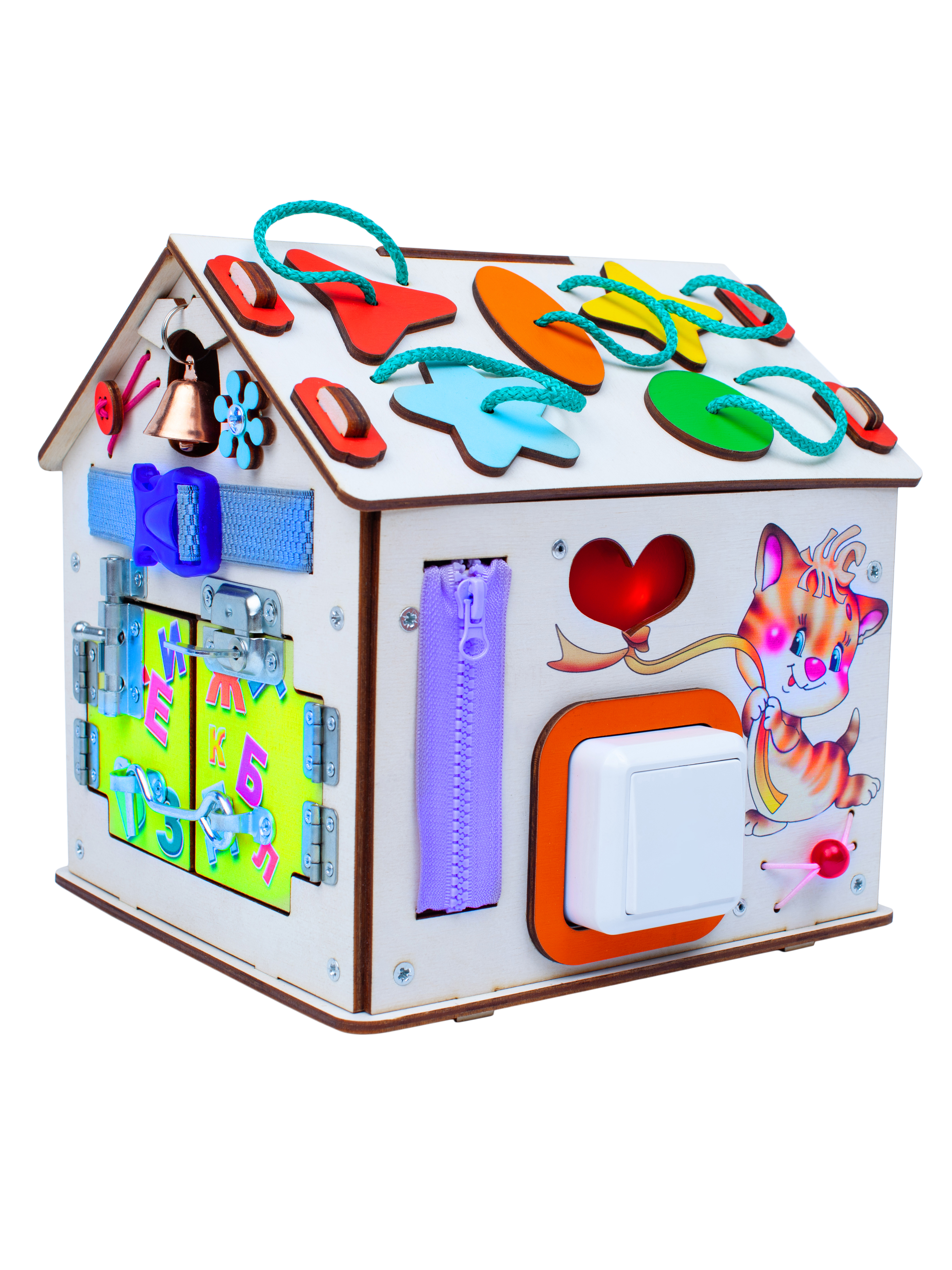 Игрушка Jolly Kids бизиборд Котик - фото 3