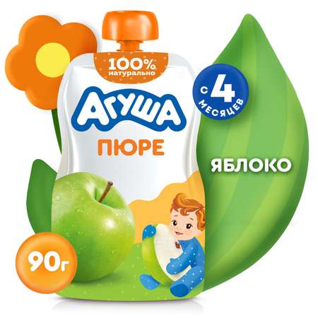 Пюре Агуша Яблоко с 4 мес 90 г
