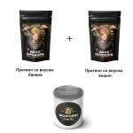 Протеин сывороточный Вкус Прохора WowMan Подарочный набор из 2 предметов Crazy Box Protein Shake вишня и банан