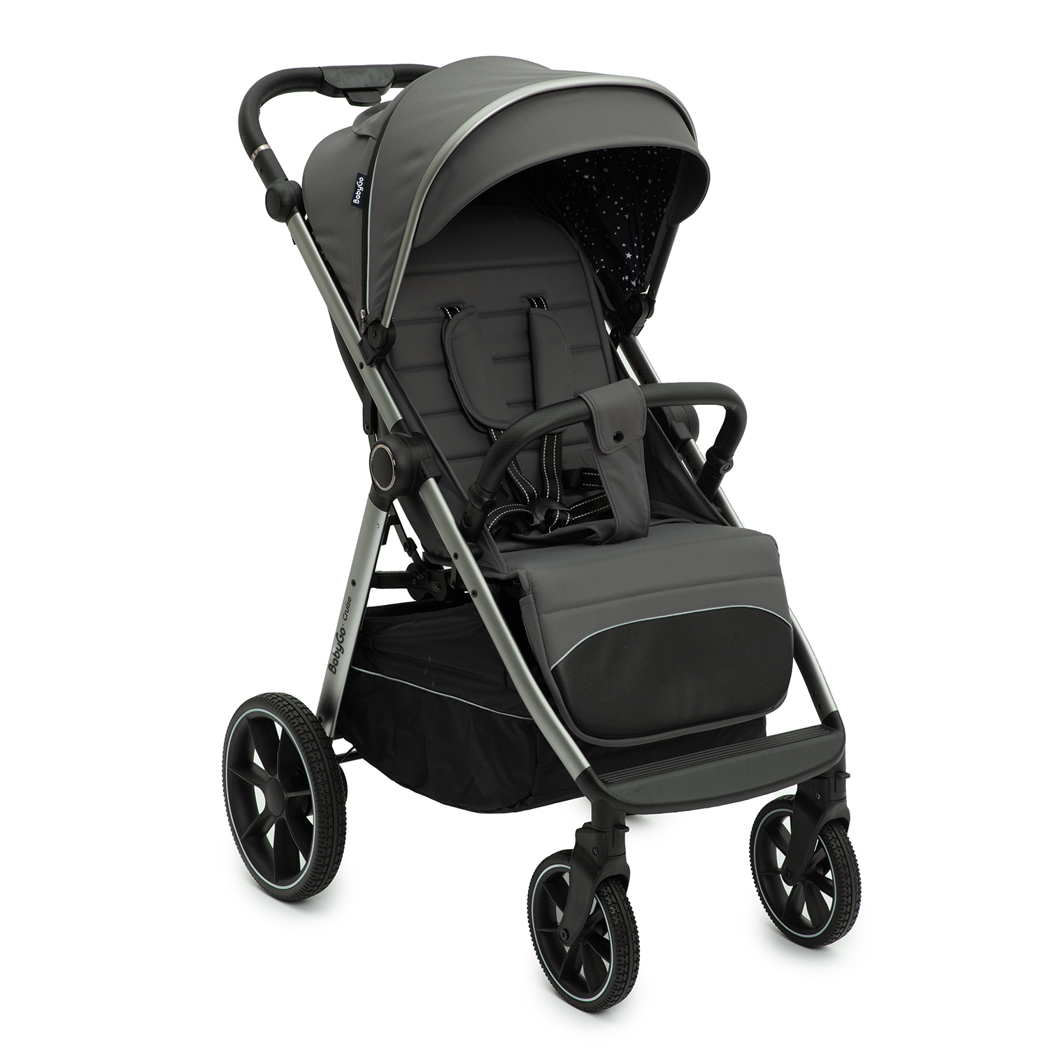 Коляска прогулочная BabyGo Cruise New серый - фото 1